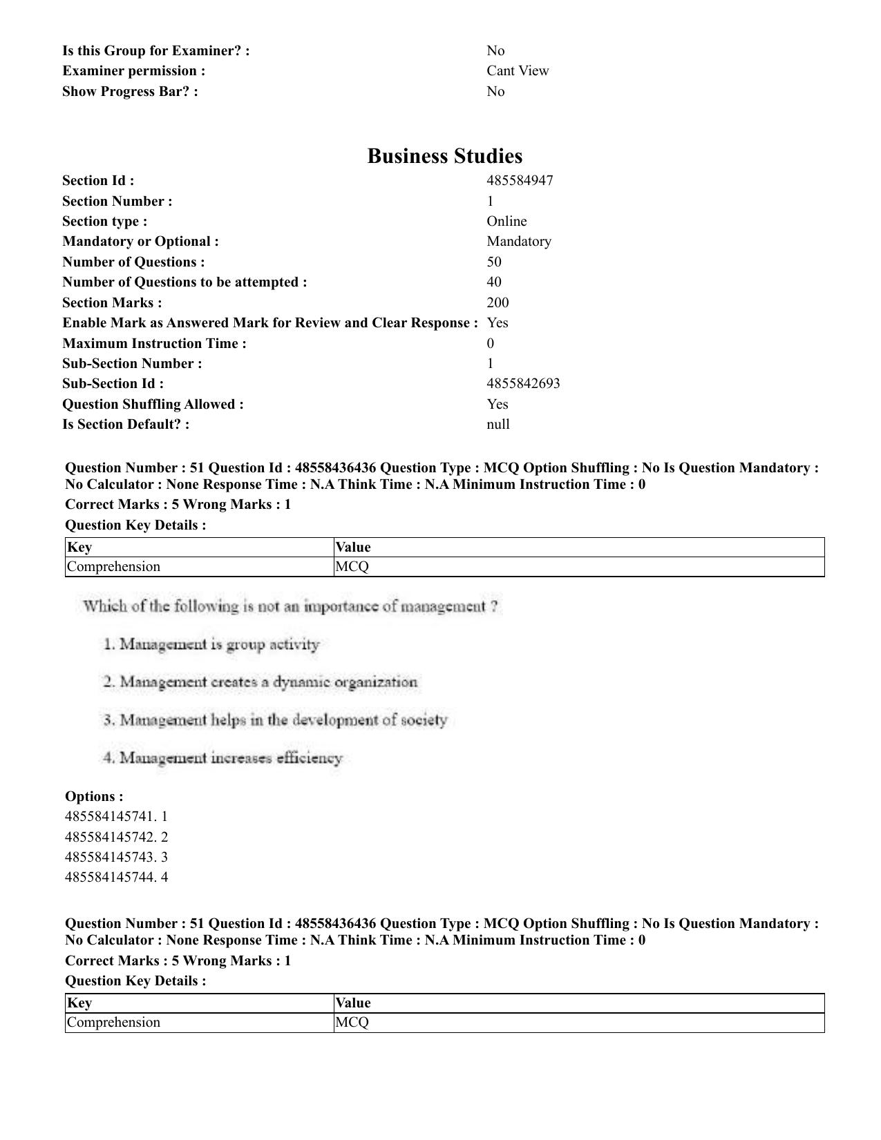 CUET 2023 English Tamil Shift 3 Question Papers - 22 June 2023 - Page 65