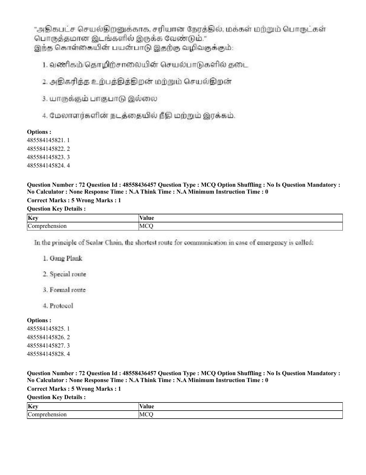 CUET 2023 English Tamil Shift 3 Question Papers - 22 June 2023 - Page 86