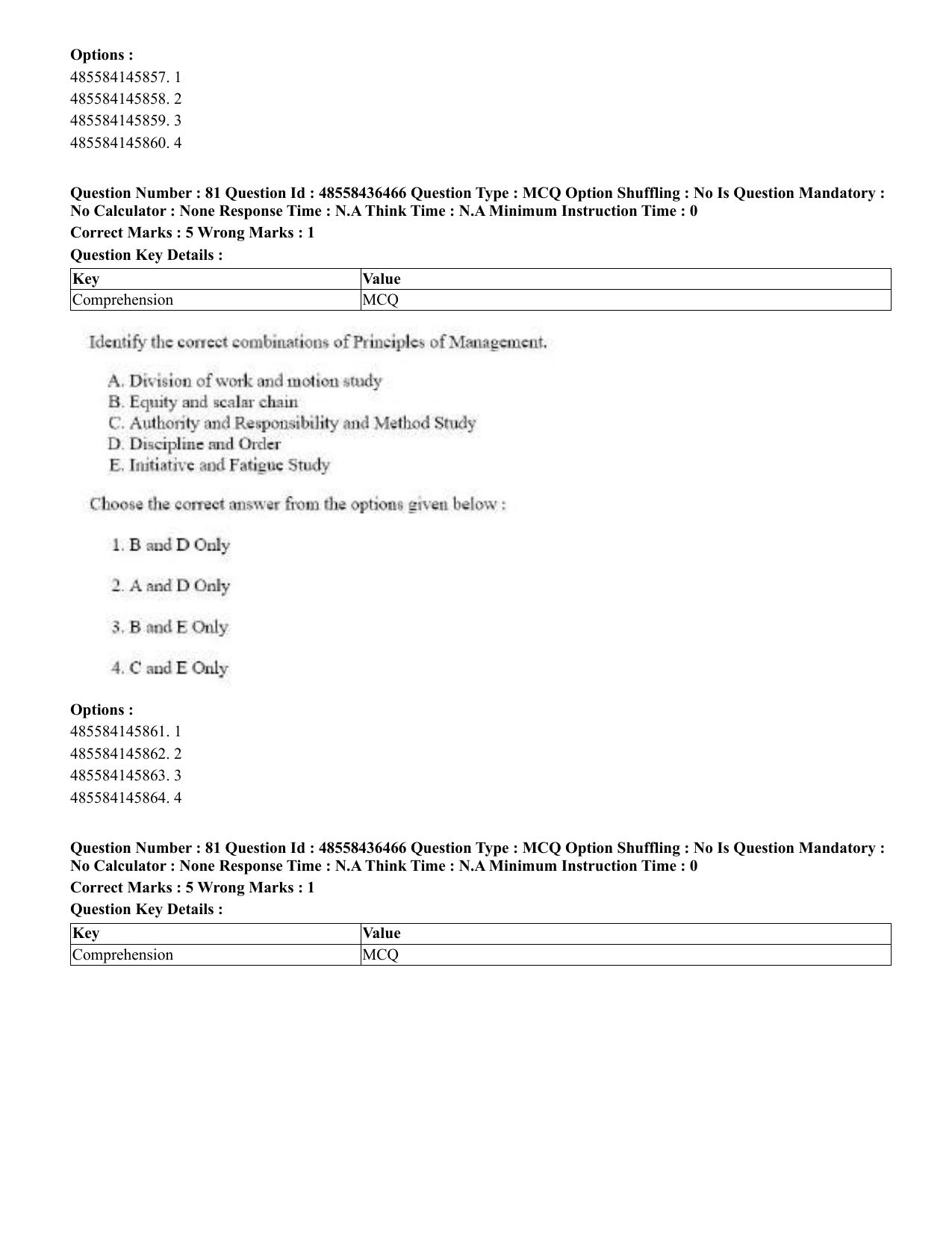 CUET 2023 English Tamil Shift 3 Question Papers - 22 June 2023 - Page 97
