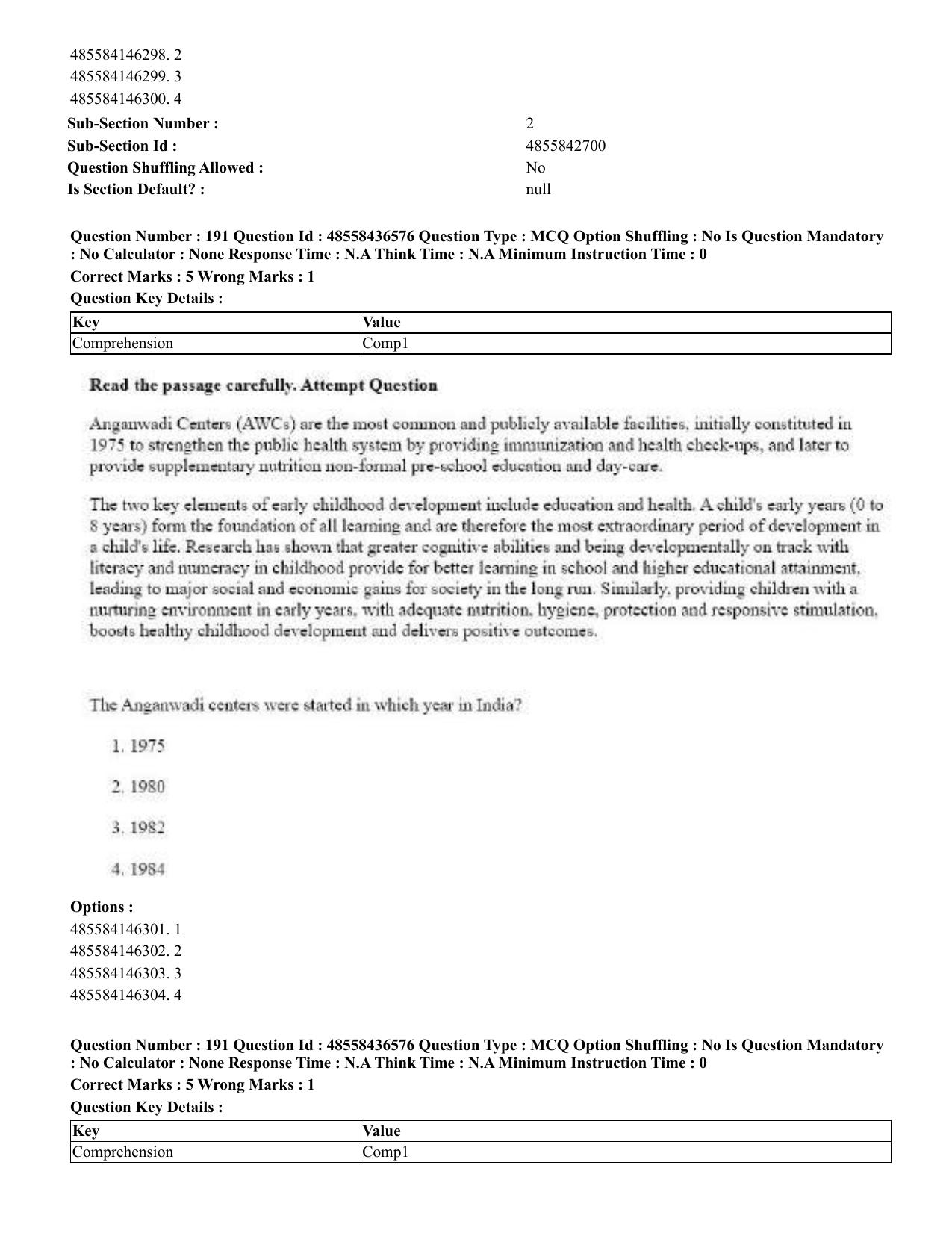 CUET 2023 English Tamil Shift 3 Question Papers - 22 June 2023 - Page 235