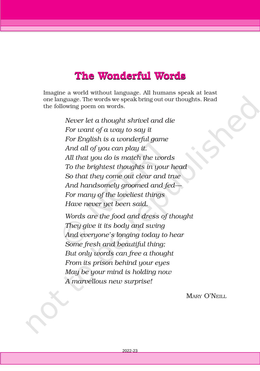 NCERT Book for Class 6 English(Honeysuckle) : Chapter 6-Who I Am - Page 14