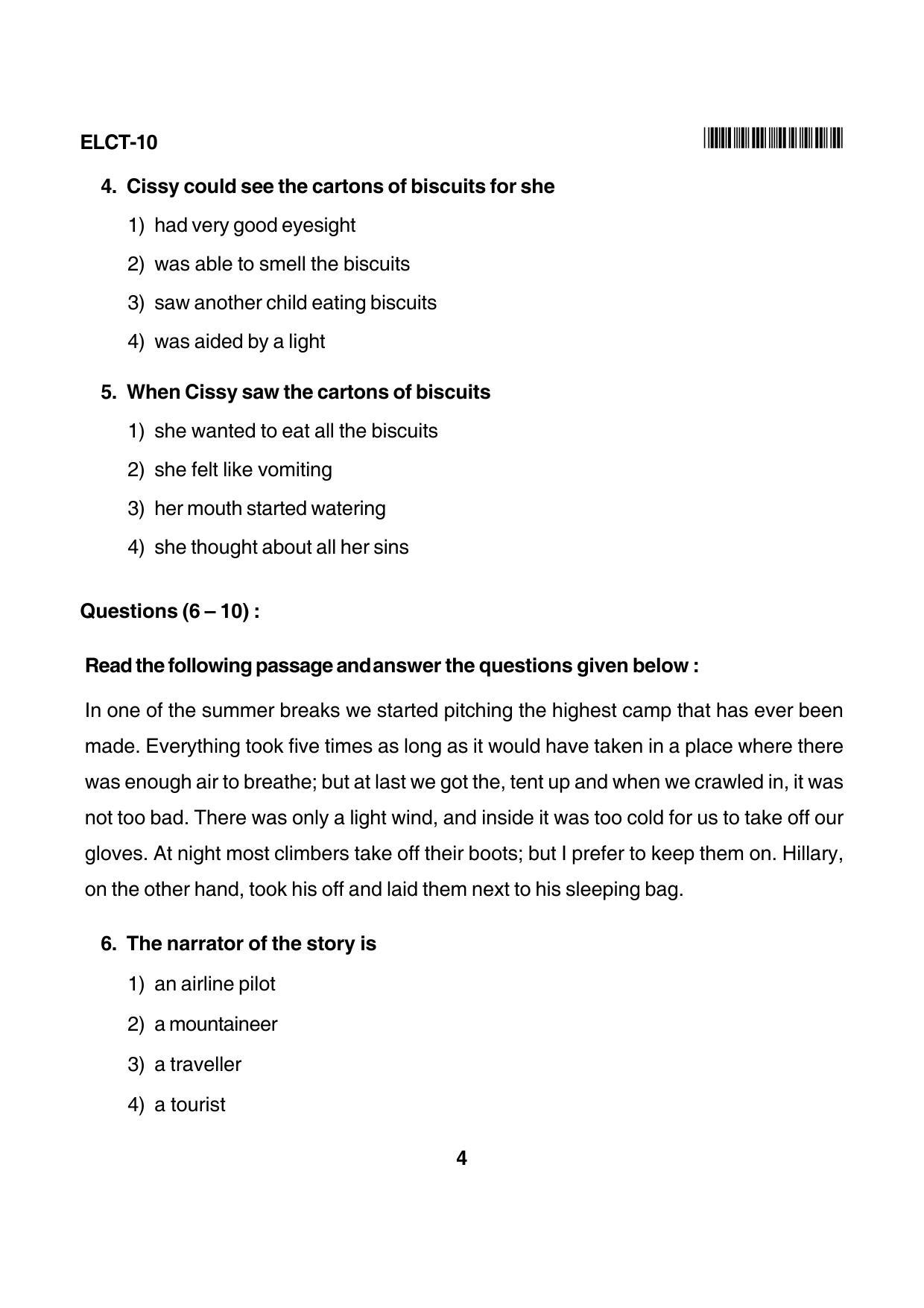 Karnataka NTSE 2015 LCT Question Paper - Page 4