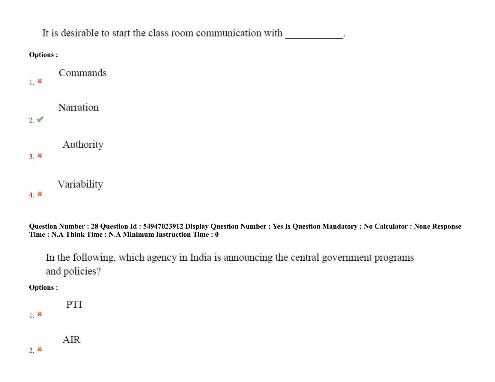 AP RCET 2022: Research Methodology (Teaching & Research Aptitude ) Shift 2 - 17/10/2022 (Monday) Session-I Question Paper With keys - Page 21