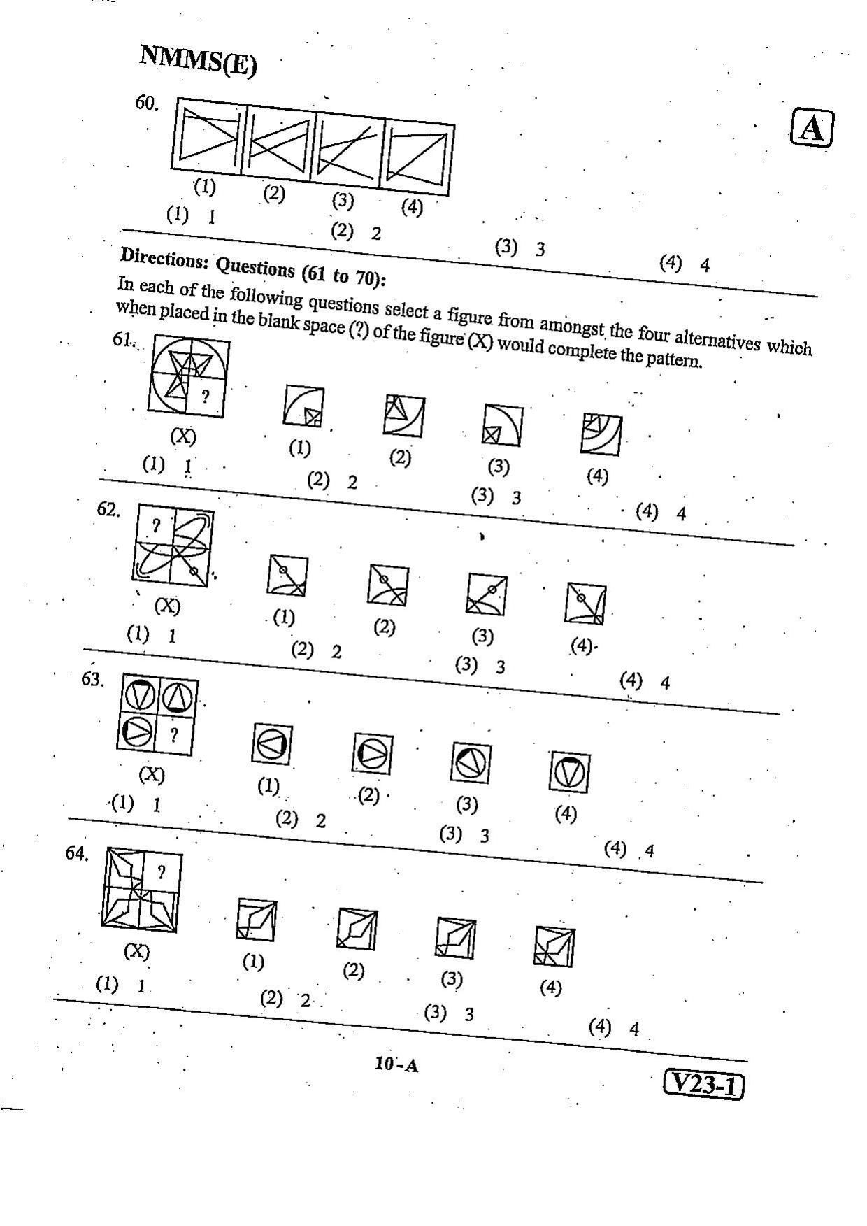 NMMS Question Papers FEBRUARY 2023 (English Medium) - Page 10