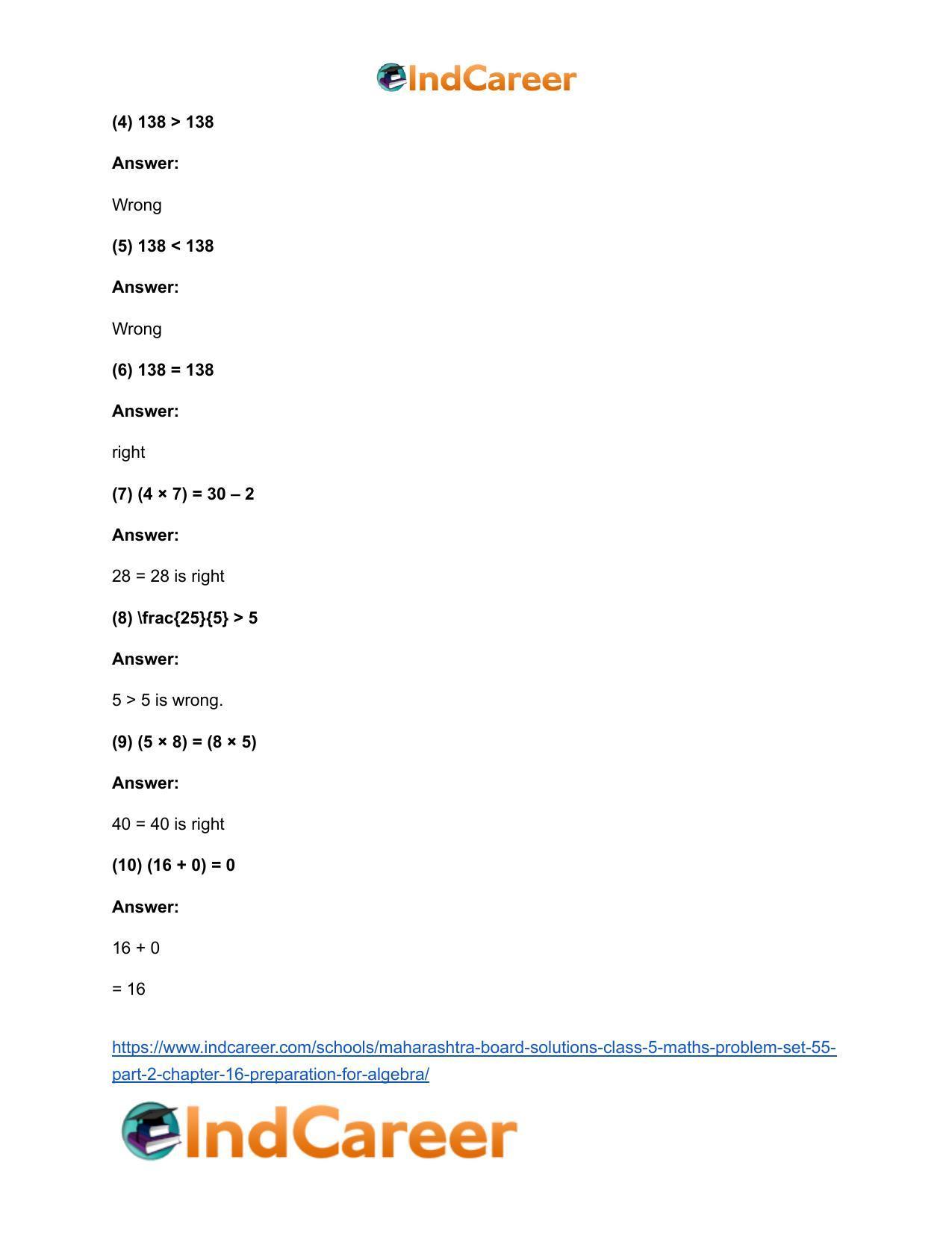 Maharashtra Board Solutions Class 5-Maths (Problem Set 55) - Part 2: Chapter 16- Preparation for Algebra - Page 3