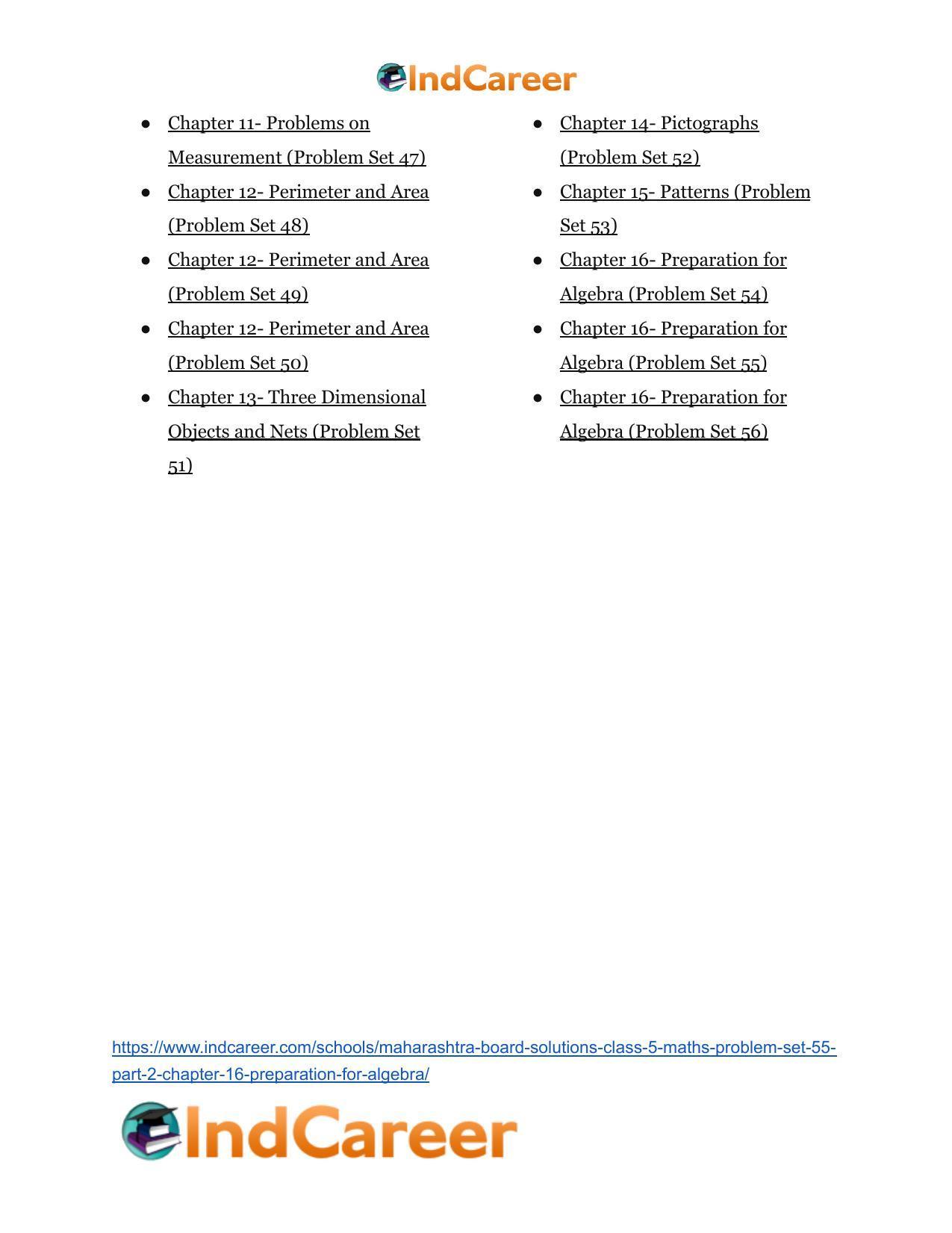 Maharashtra Board Solutions Class 5-Maths (Problem Set 55) - Part 2: Chapter 16- Preparation for Algebra - Page 13