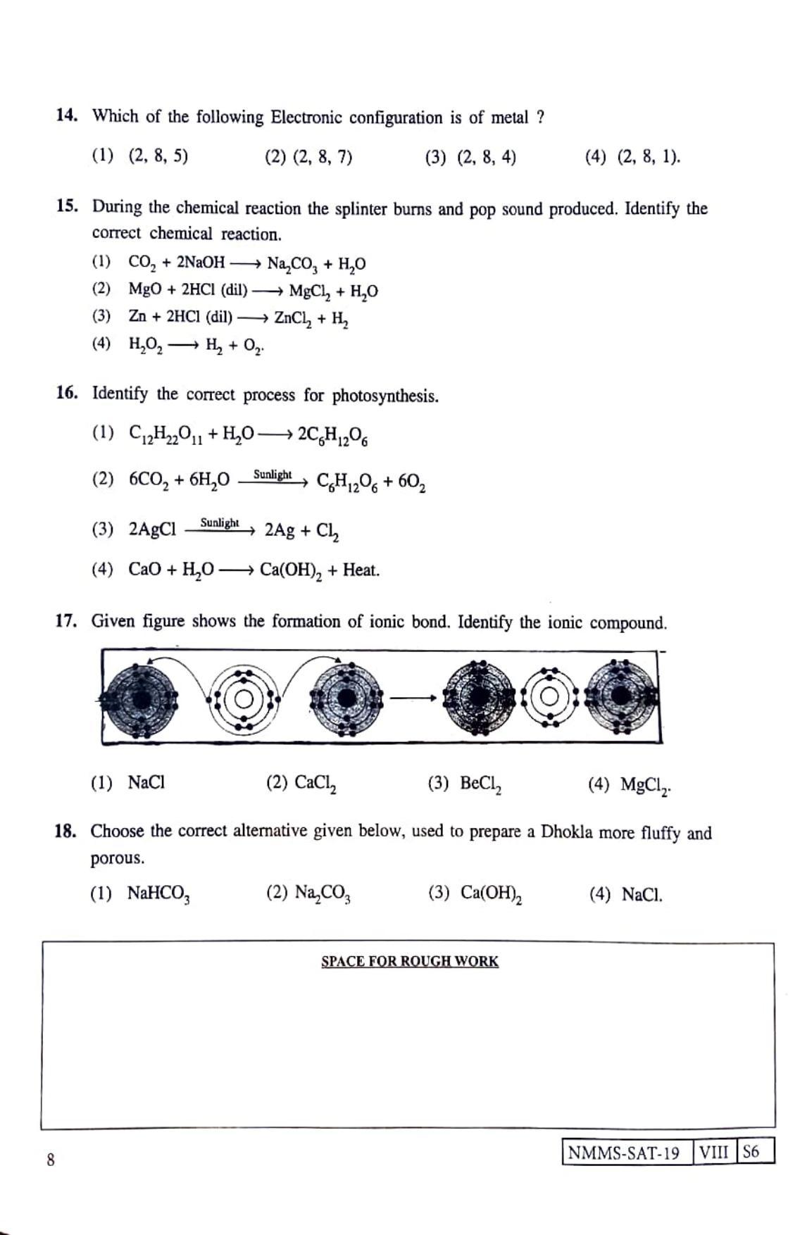 SAT TELUGU 2019-20 Class 8 Maharashtra NMMS Question Papers - Page 8