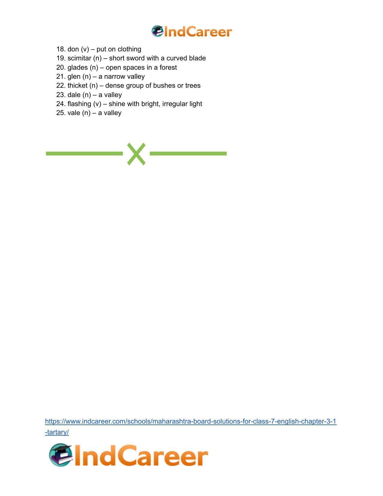 Maharashtra Board Solutions for Class 7- English: Chapter 3.1- Tartary - Page 14