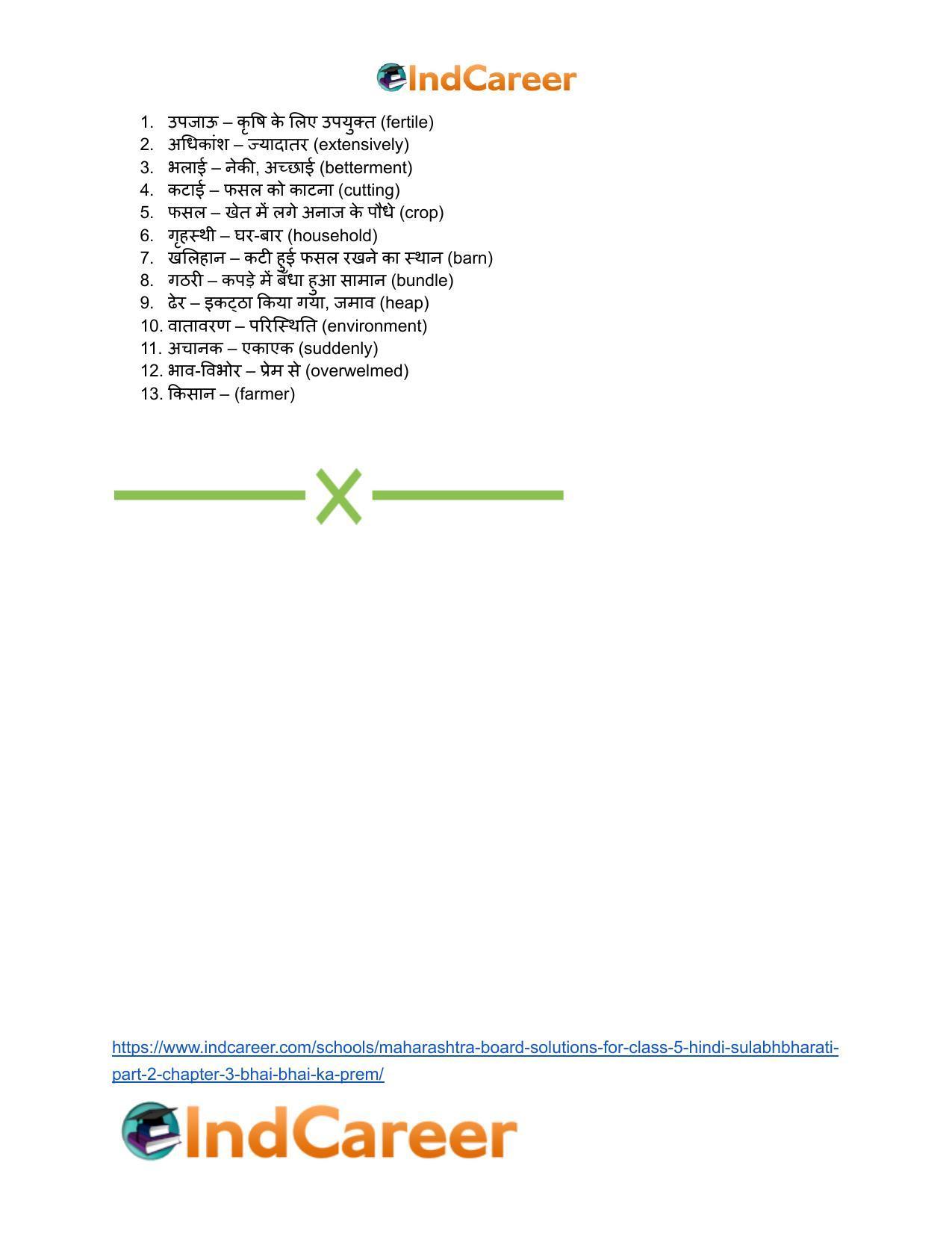Maharashtra Board Solutions for Class 5- Hindi Sulabhbharati (Part 2): Chapter 3- भाई-भाई का प्रेम - Page 15