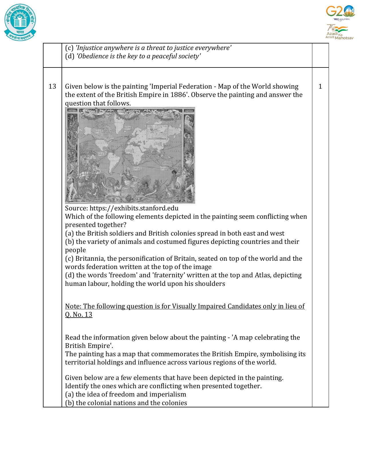 CBSE Class 10 Social Science Set 1 Practice Questions 2023-24 - Page 6