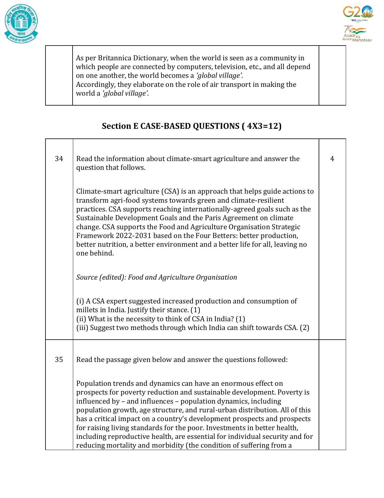 CBSE Class 10 Social Science Set 1 Practice Questions 2023-24 - Page 14