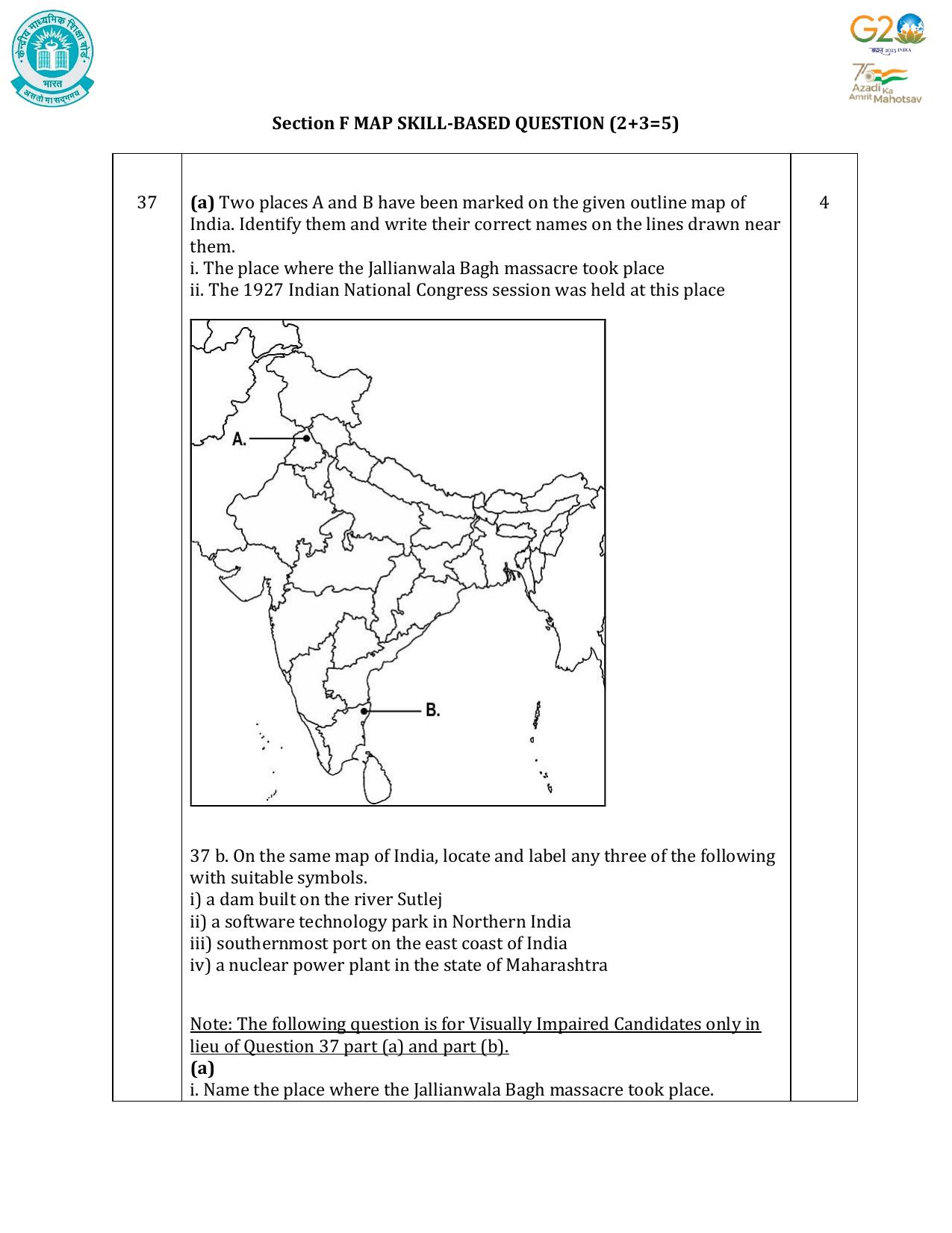 CBSE Class 10 Social Science Set 1 Practice Questions 2023-24 - Page 16