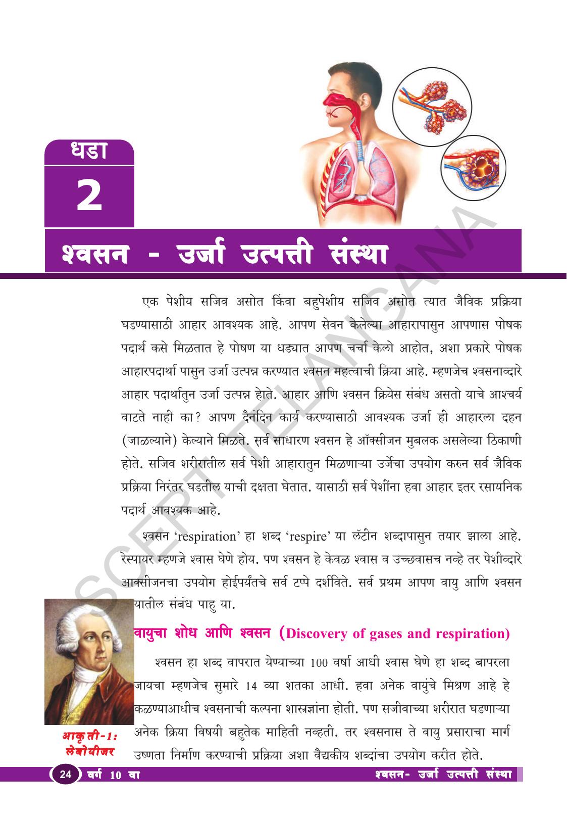 TS SCERT Class 10 Biological Science (Marathi Medium) Text Book - Page 36
