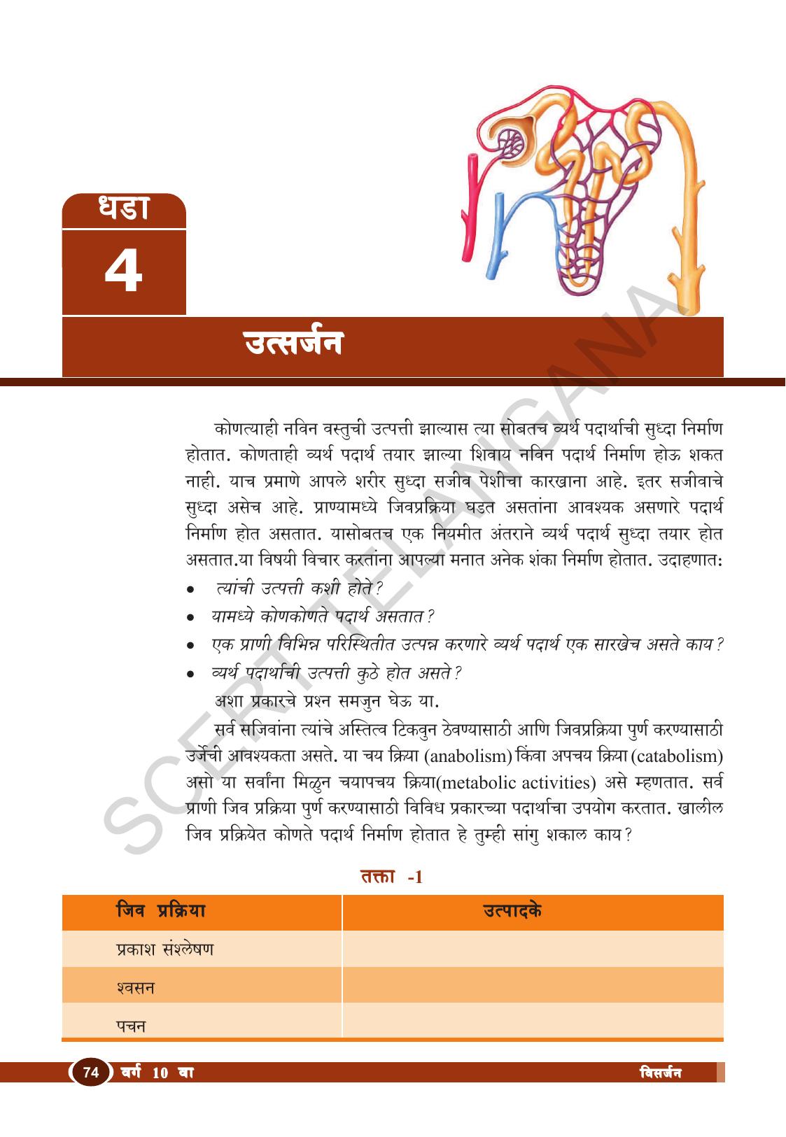 TS SCERT Class 10 Biological Science (Marathi Medium) Text Book - Page 86