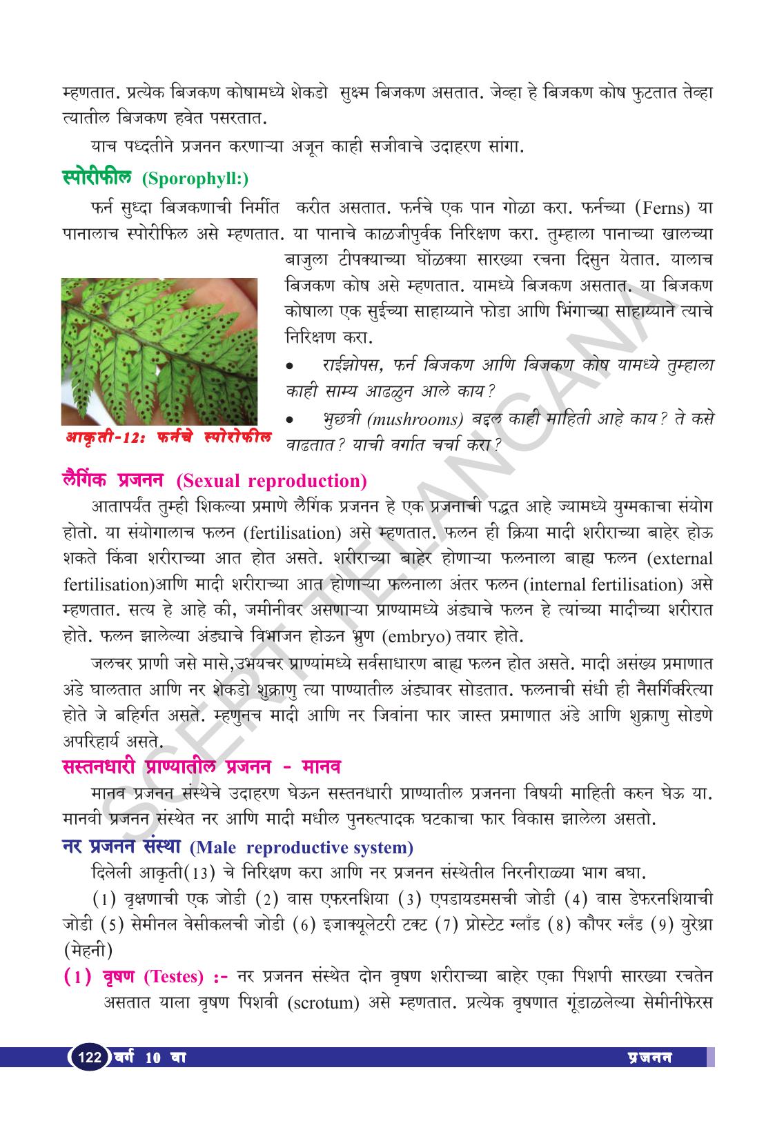 TS SCERT Class 10 Biological Science (Marathi Medium) Text Book - Page 134