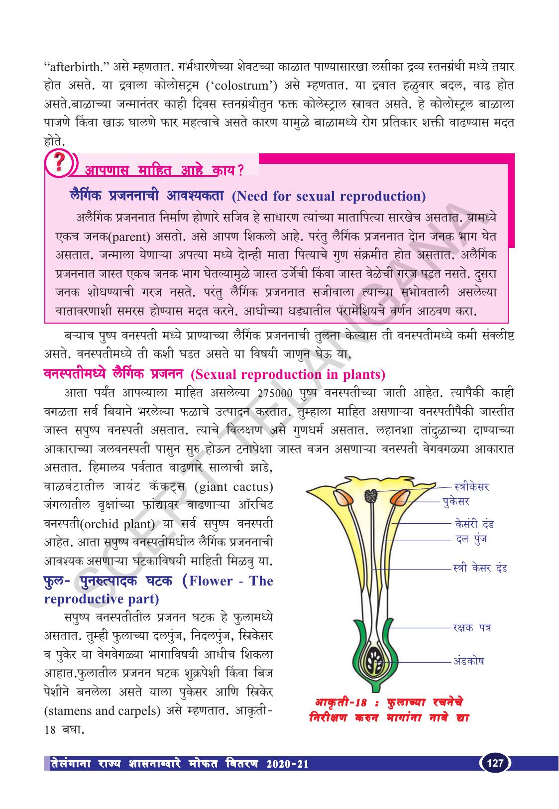 TS SCERT Class 10 Biological Science (Marathi Medium) Text Book - Page 139