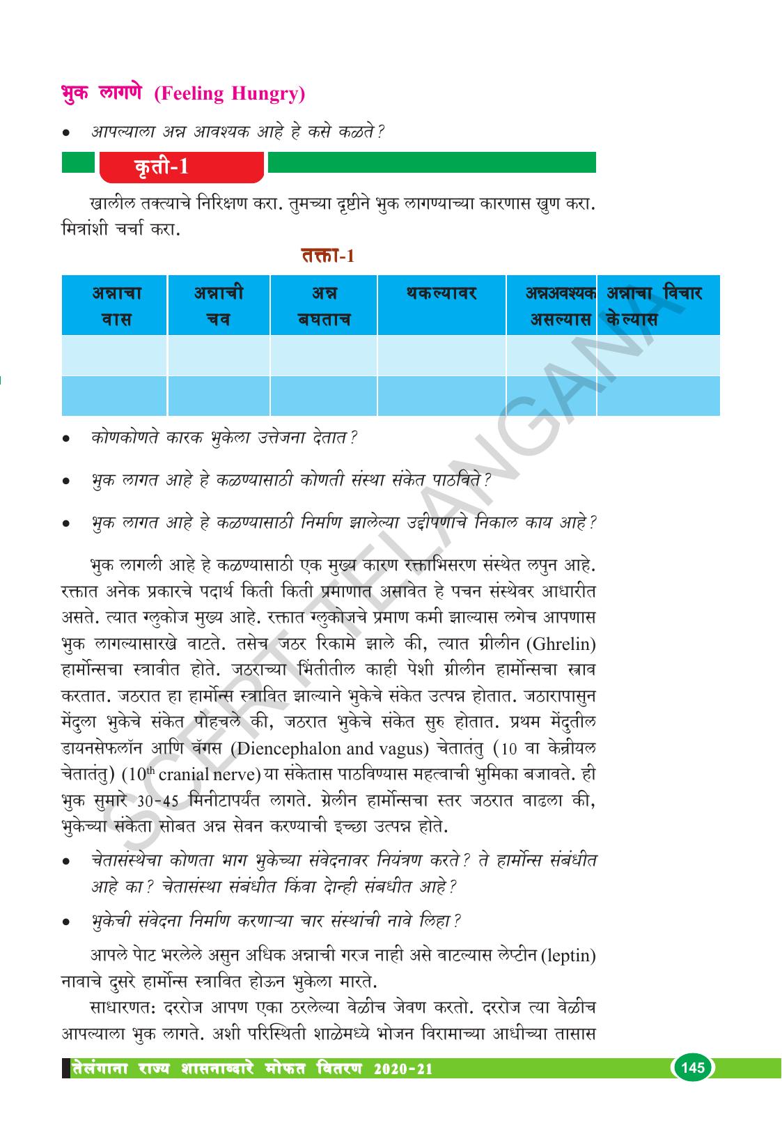 TS SCERT Class 10 Biological Science (Marathi Medium) Text Book - Page 157
