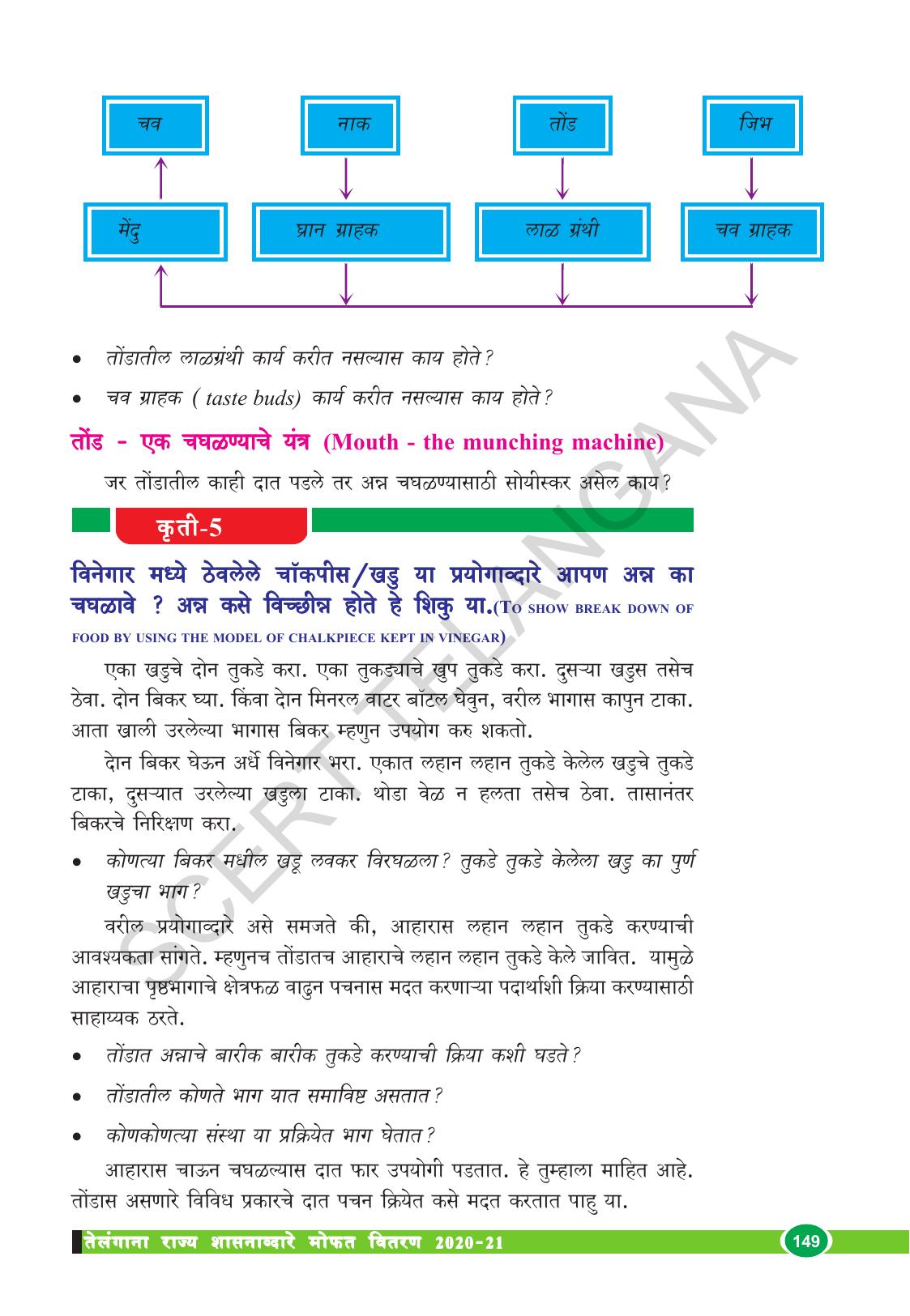 TS SCERT Class 10 Biological Science (Marathi Medium) Text Book - Page 161