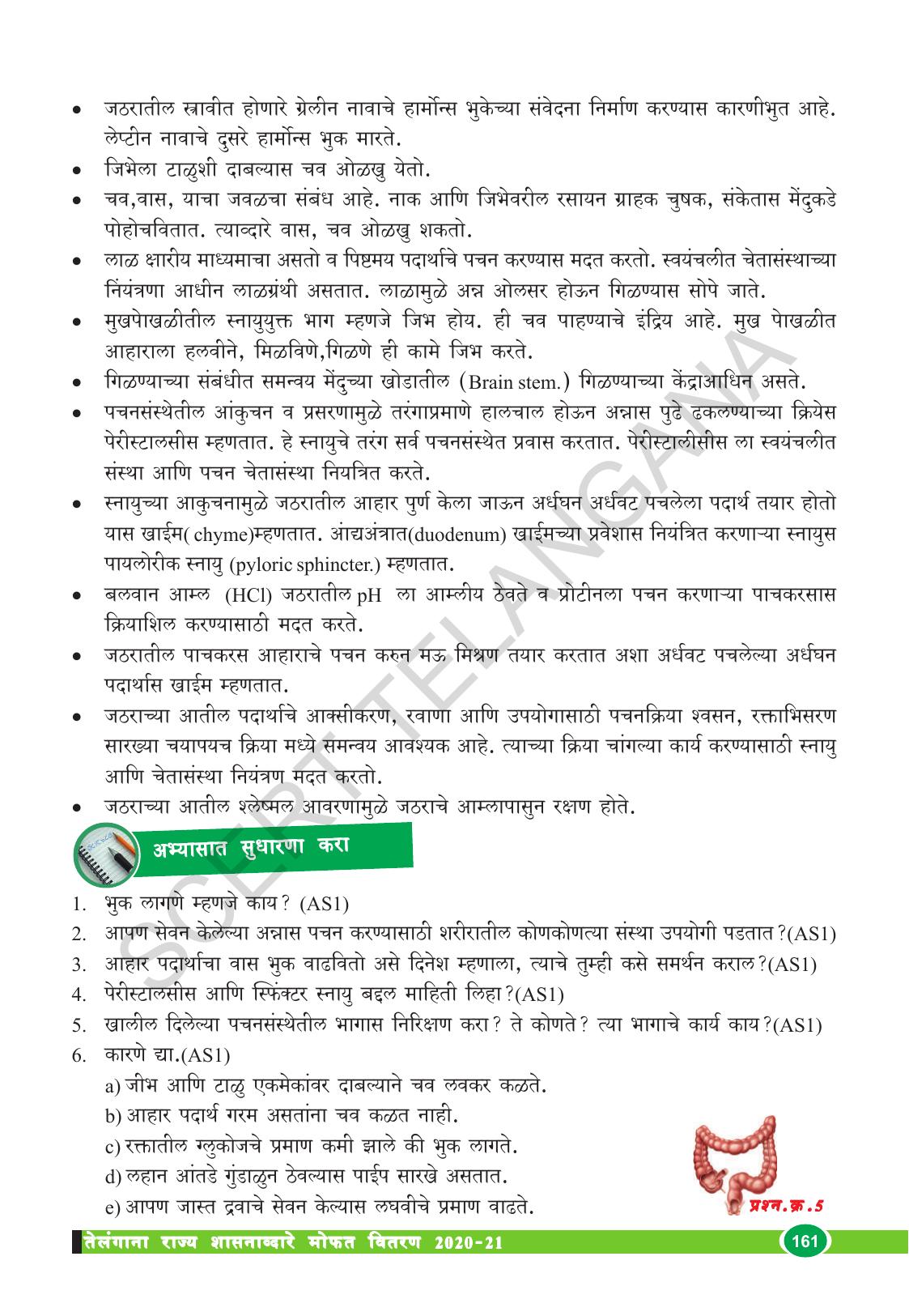 TS SCERT Class 10 Biological Science (Marathi Medium) Text Book - Page 173
