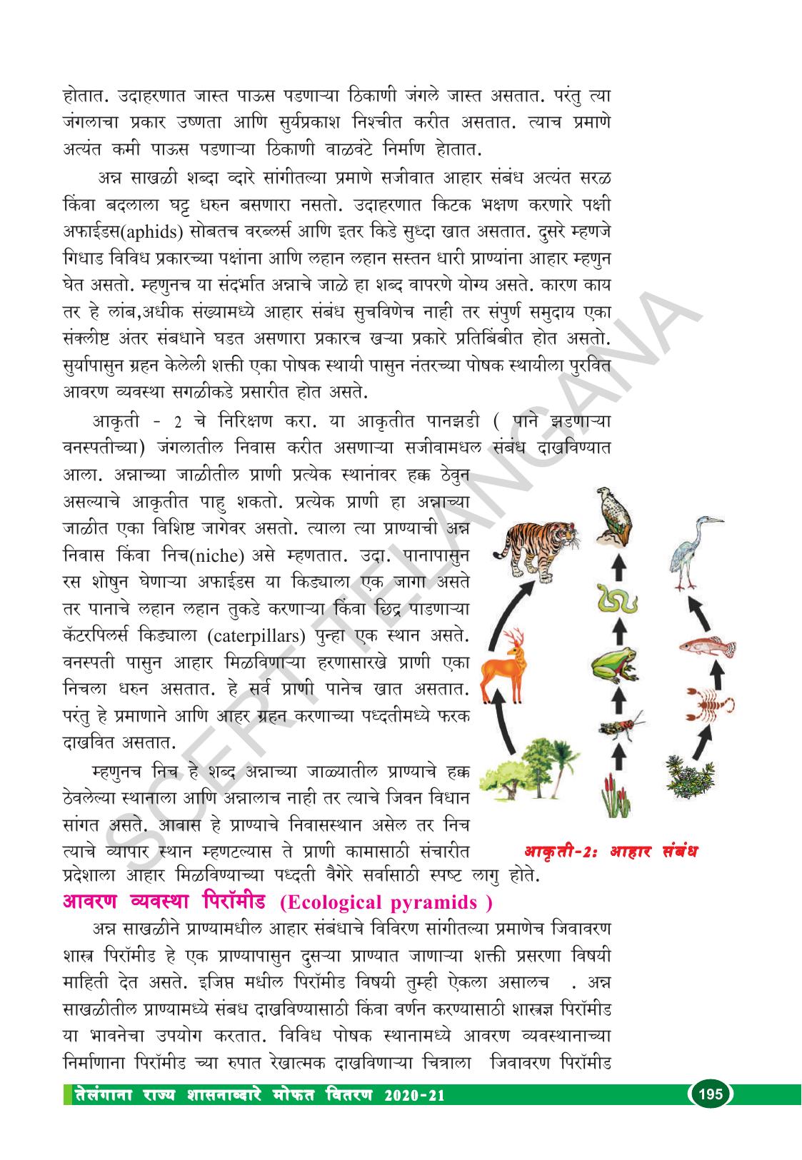 TS SCERT Class 10 Biological Science (Marathi Medium) Text Book - Page 207