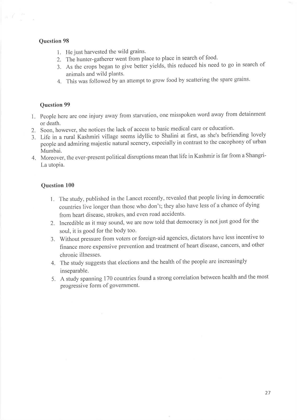 IIM Indore IPM 2019 Question Paper - Page 27