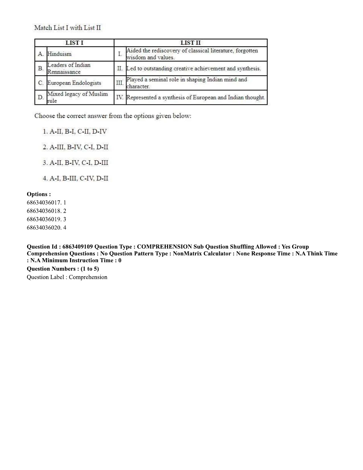 CUET PG 2023: LAQP01 – English (Eng.)-shift 3 (07-06-2023) Question Paper - Page 5