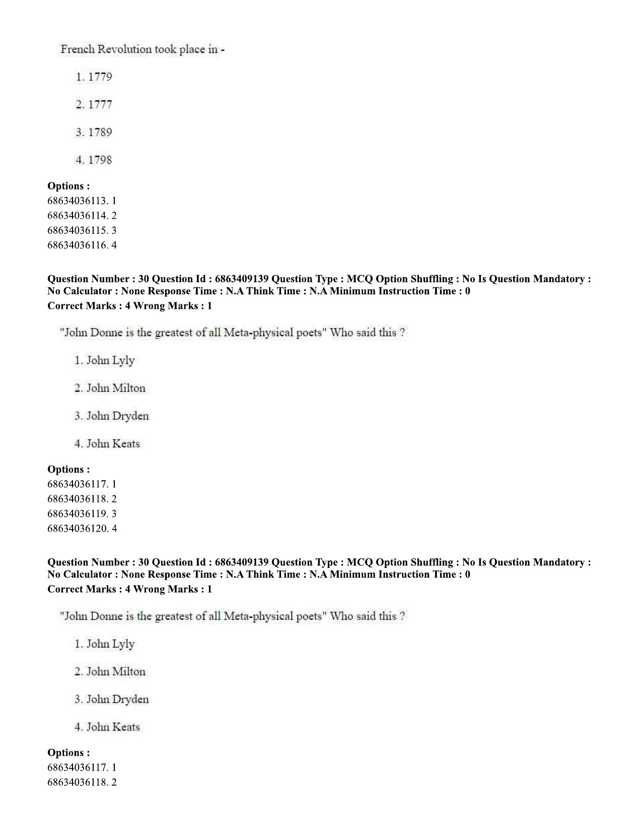 CUET PG 2023: LAQP01 – English (Eng.)-shift 3 (07-06-2023) Question Paper - Page 32