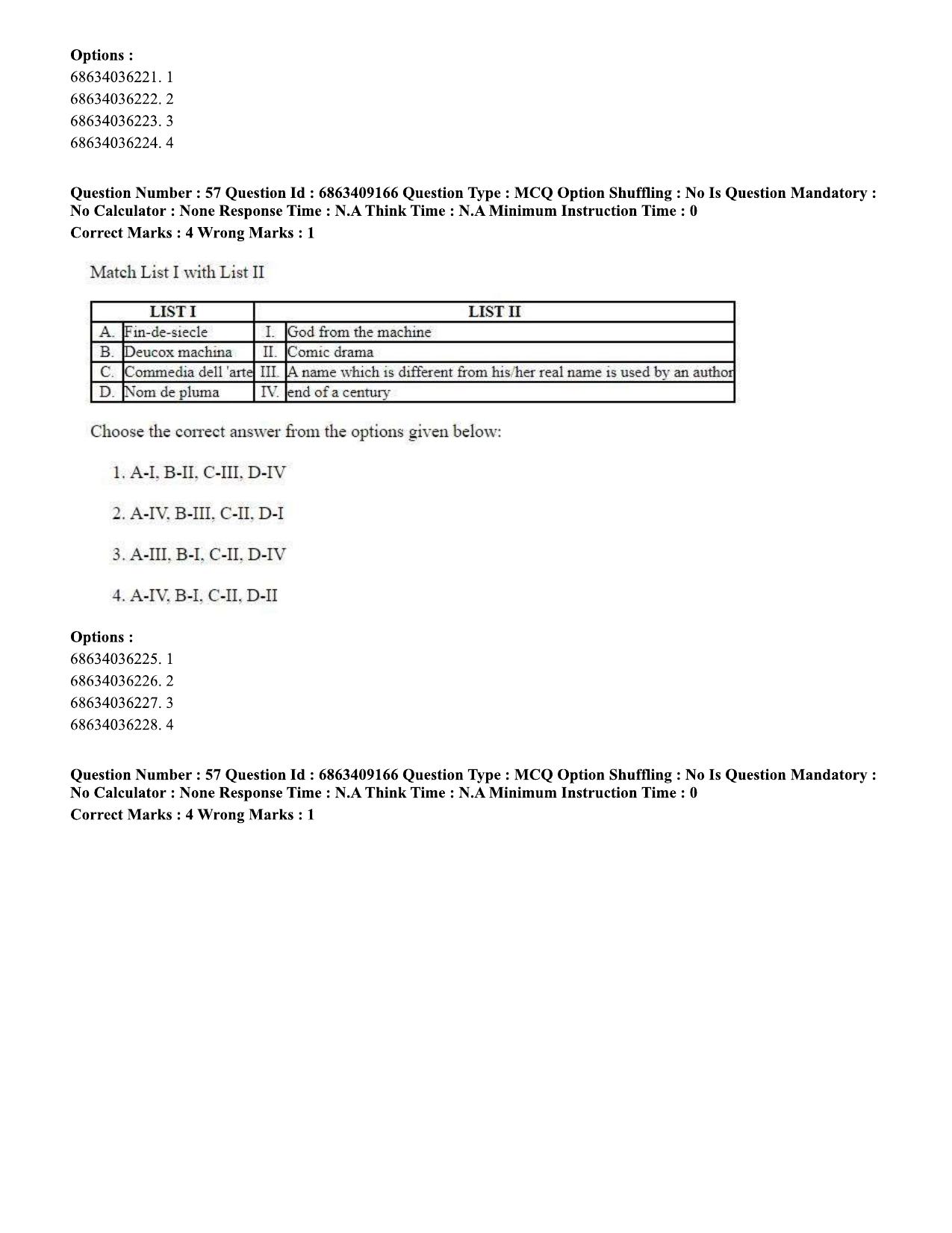 CUET PG 2023: LAQP01 – English (Eng.)-shift 3 (07-06-2023) Question Paper - Page 56