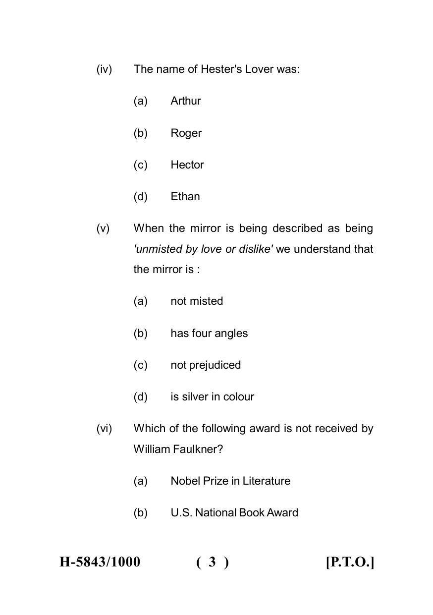 Sarguja University Question Paper July-2022 : M.A.In English(Fourth sem.) American Literature-II Paper 1 - Page 3