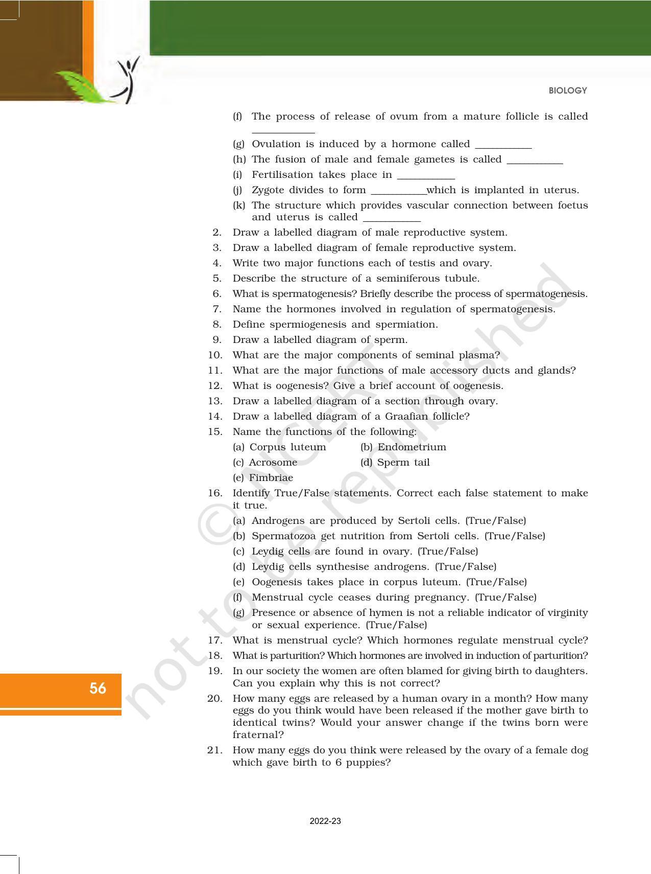 NCERT Book for Class 12 Biology Chapter 3 Human Reproduction - Page 15