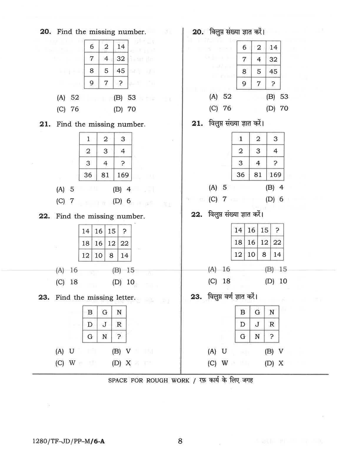 CG Pre B.A B.Ed / Pre B.Sc. B.Ed 2018 Question Paper - Page 8