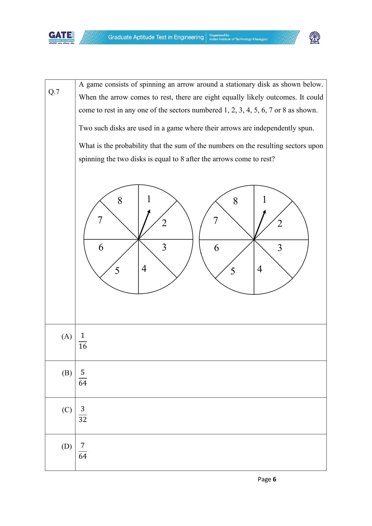 GATE 2022 Humanities & Social Sciences - Linguistics (XH-C3) Question Paper - Page 6