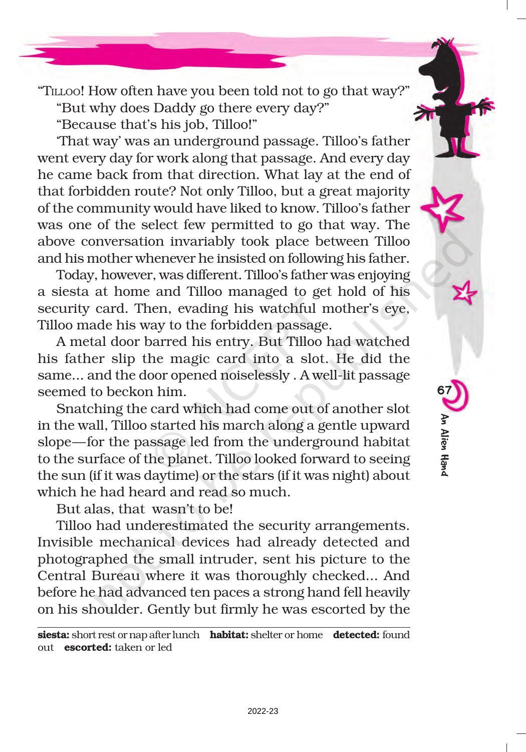 NCERT Book for Class 7 English (An Alien Hand): Chapter 10-An Alien Hand - Page 2