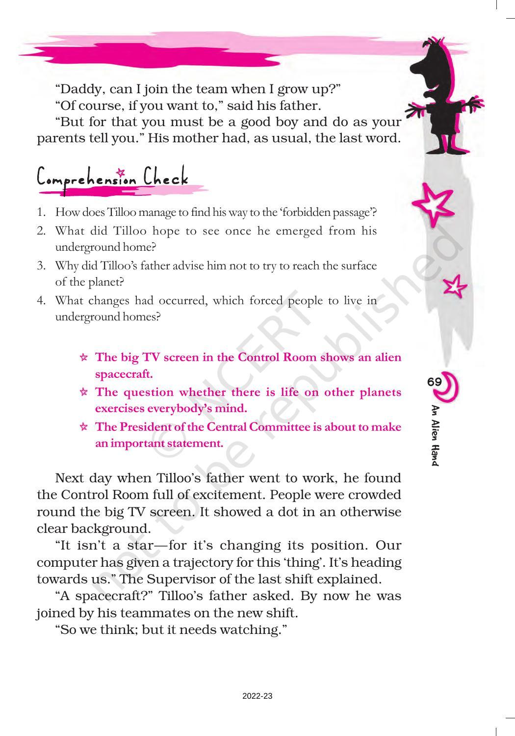 NCERT Book for Class 7 English (An Alien Hand): Chapter 10-An Alien Hand - Page 4