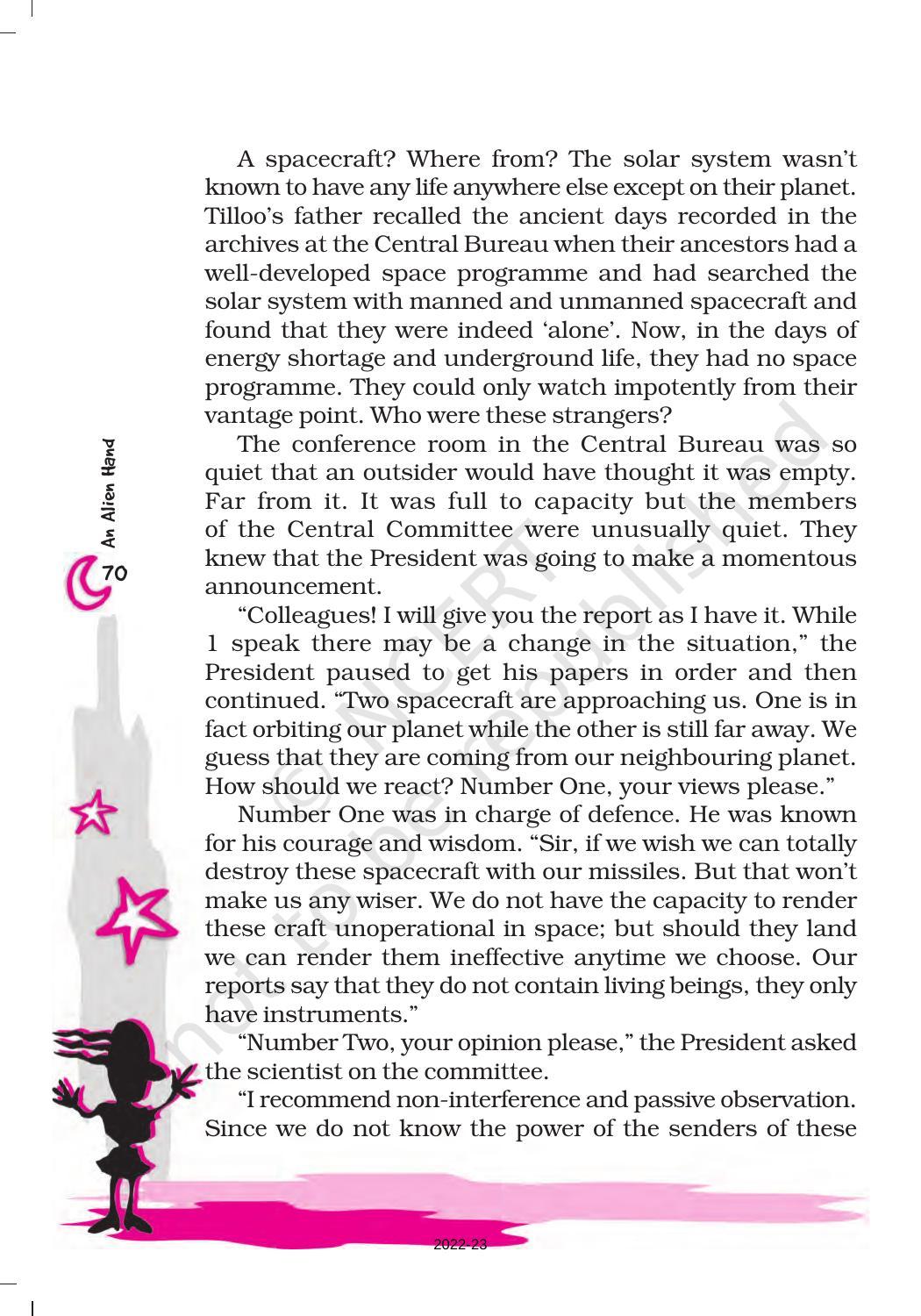 NCERT Book for Class 7 English (An Alien Hand): Chapter 10-An Alien Hand - Page 5