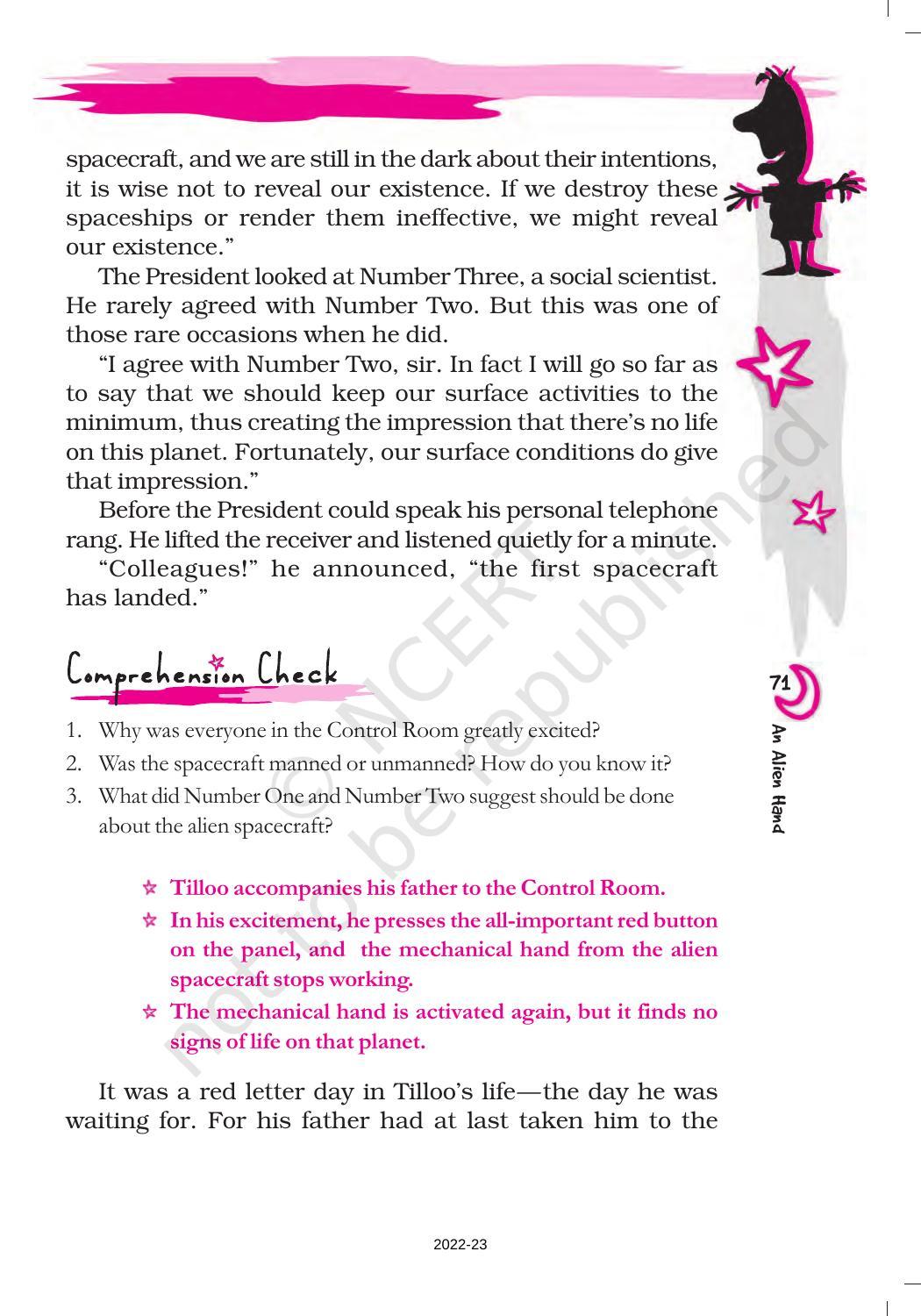 NCERT Book For Class 7 English An Alien Hand Chapter 10 An Alien ncert-book-for-class-7-english-an-alien-hand-chapter-10-an-alien