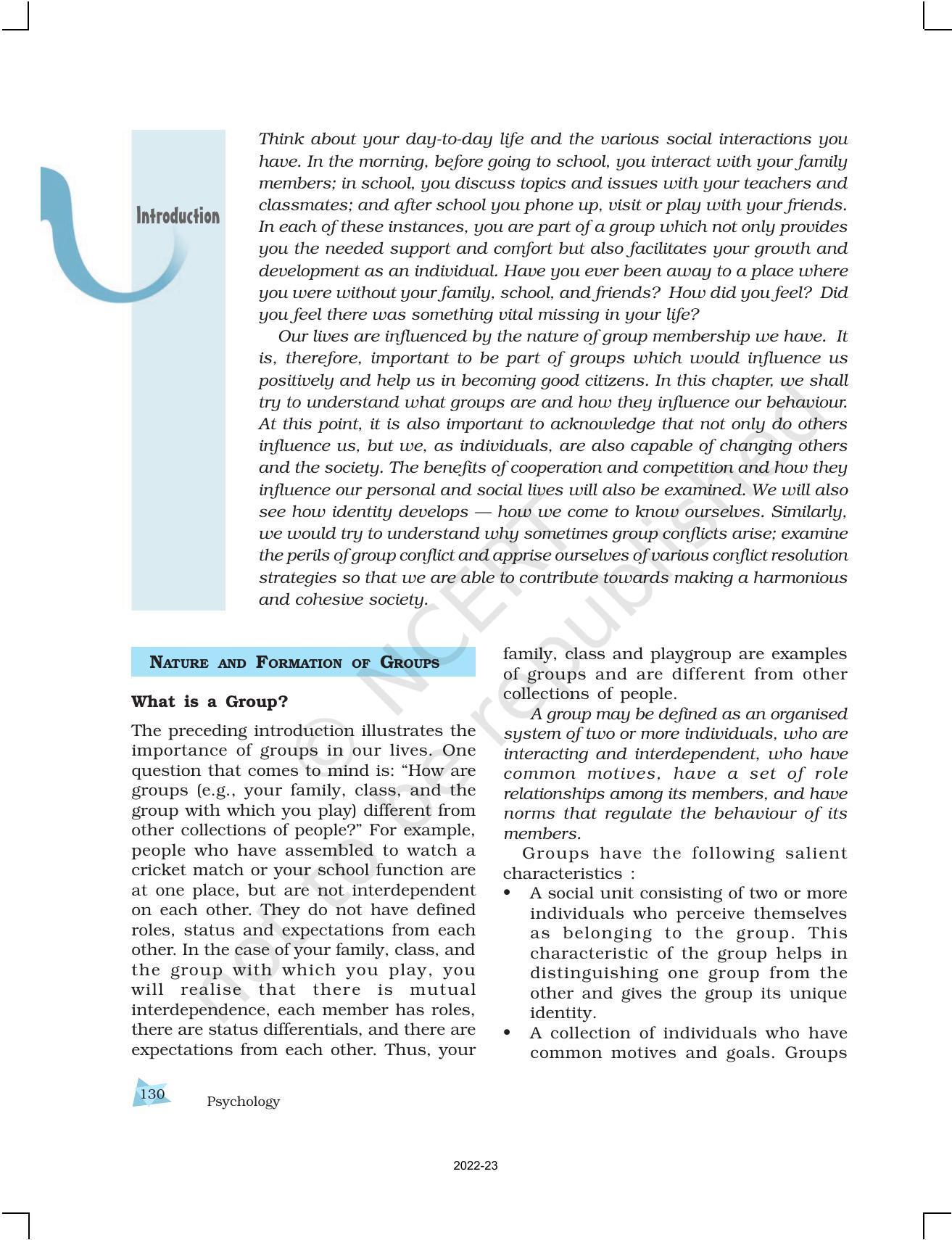 NCERT Book for Class 12 Psychology Chapter 7 Social Influence and Group Processes - Page 2