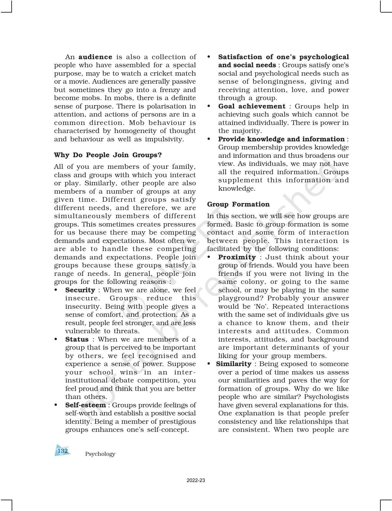 NCERT Book for Class 12 Psychology Chapter 7 Social Influence and Group Processes - Page 4