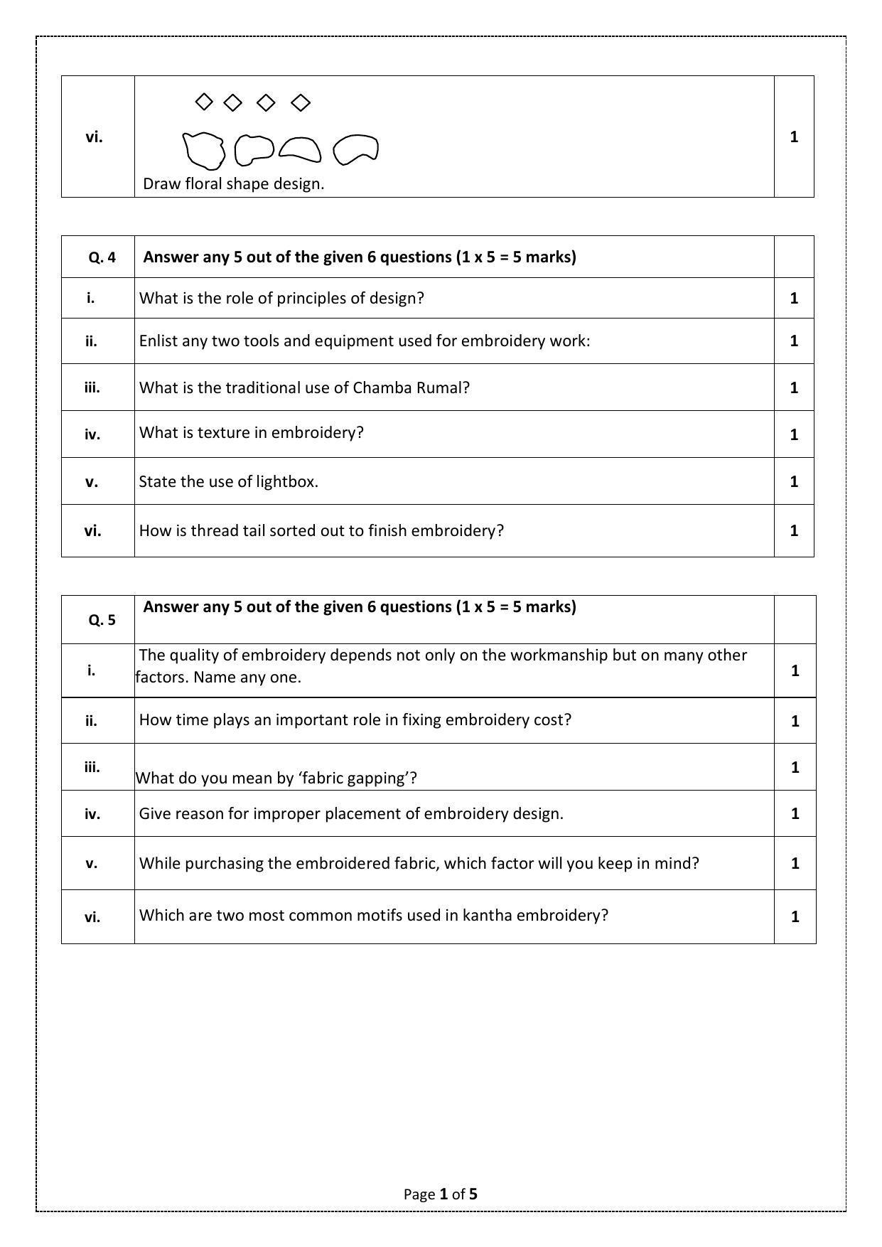 CBSE Class 10 (Skill Education) Apparel Sample Papers 2023 - Page 4