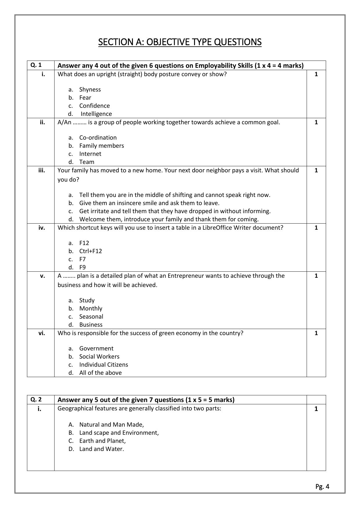 CBSE Class 11: GEOSPATIAL TECHNOLOGY 2024 Sample Paper - Page 4