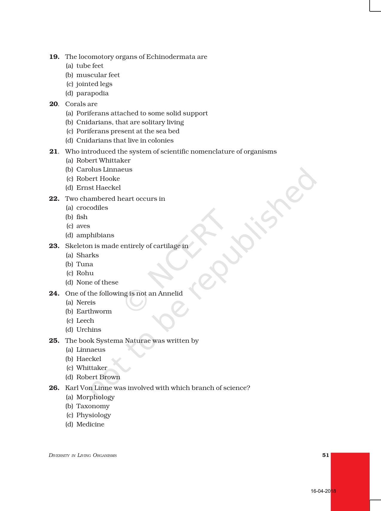 NCERT Exemplar Book for Class 9 Science: Chapter 7 Diversity in Living Organisms - Page 4
