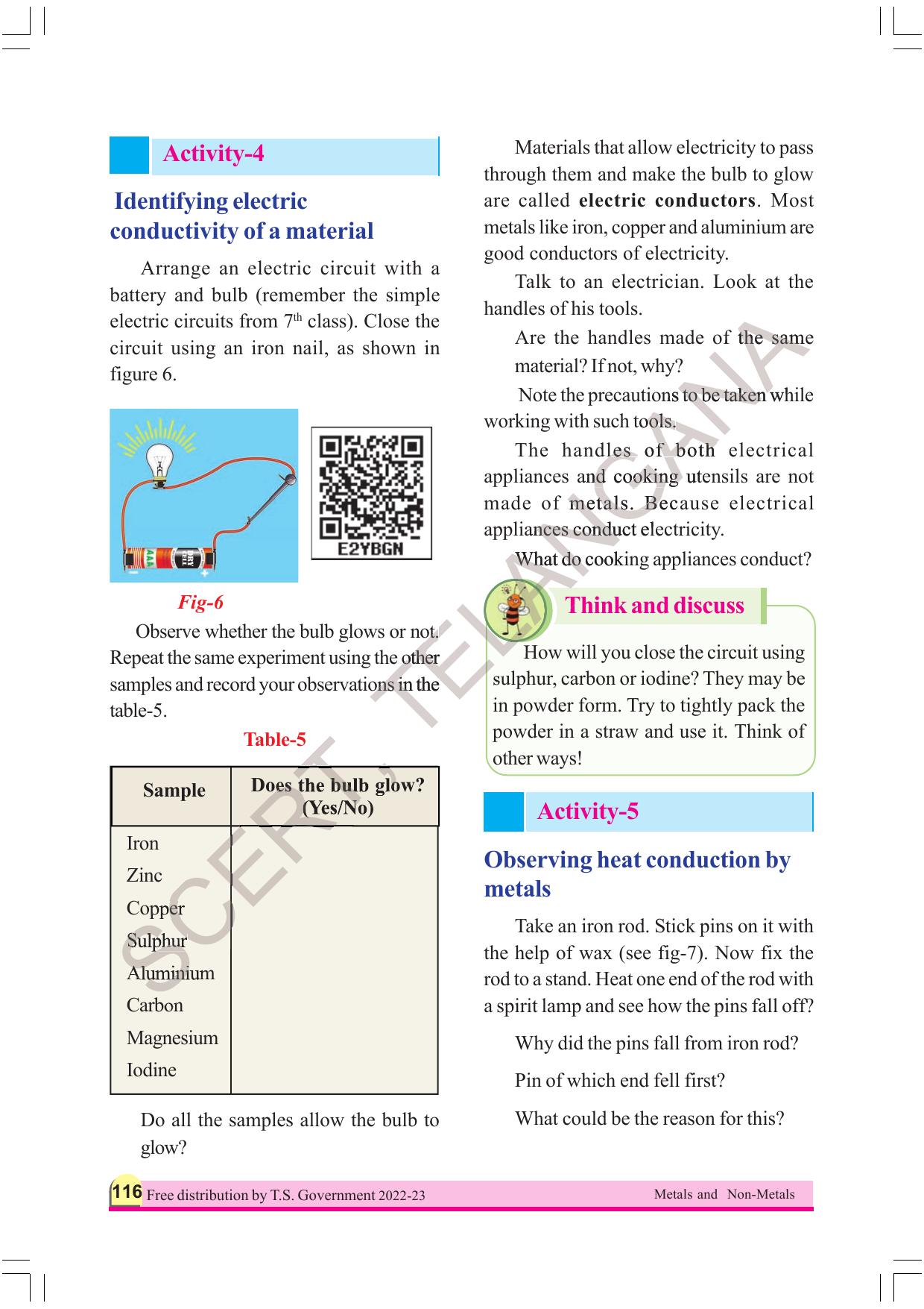 TS SCERT Class 8 Physical Science Part 1 (Telugu Medium) Text Book - Page 136