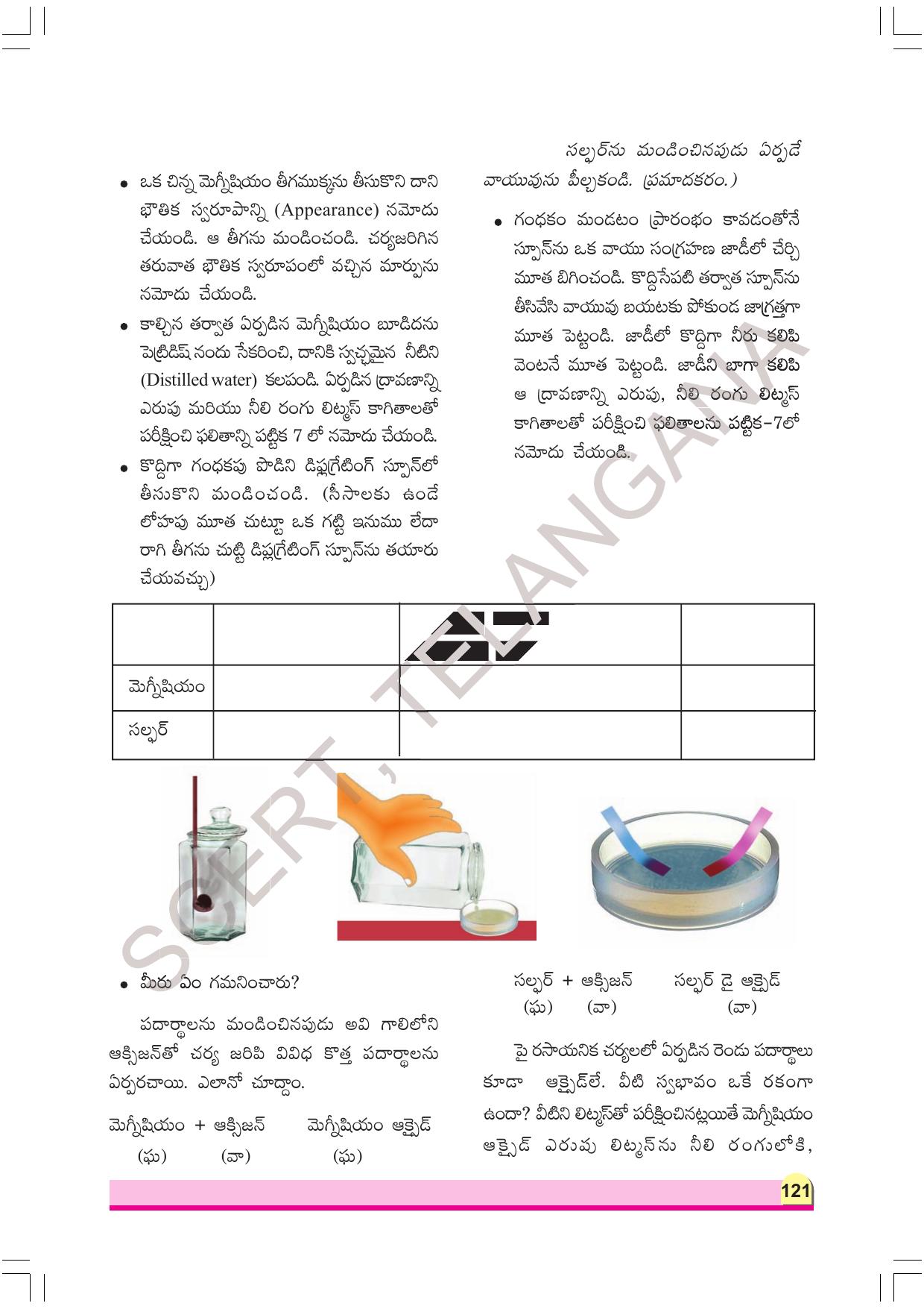 TS SCERT Class 8 Physical Science Part 1 (Telugu Medium) Text Book - Page 141
