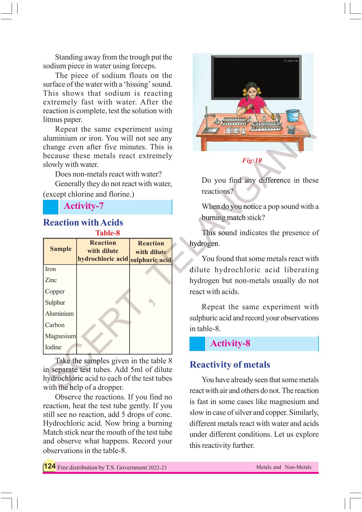 TS SCERT Class 8 Physical Science Part 1 (Telugu Medium) Text Book - Page 144