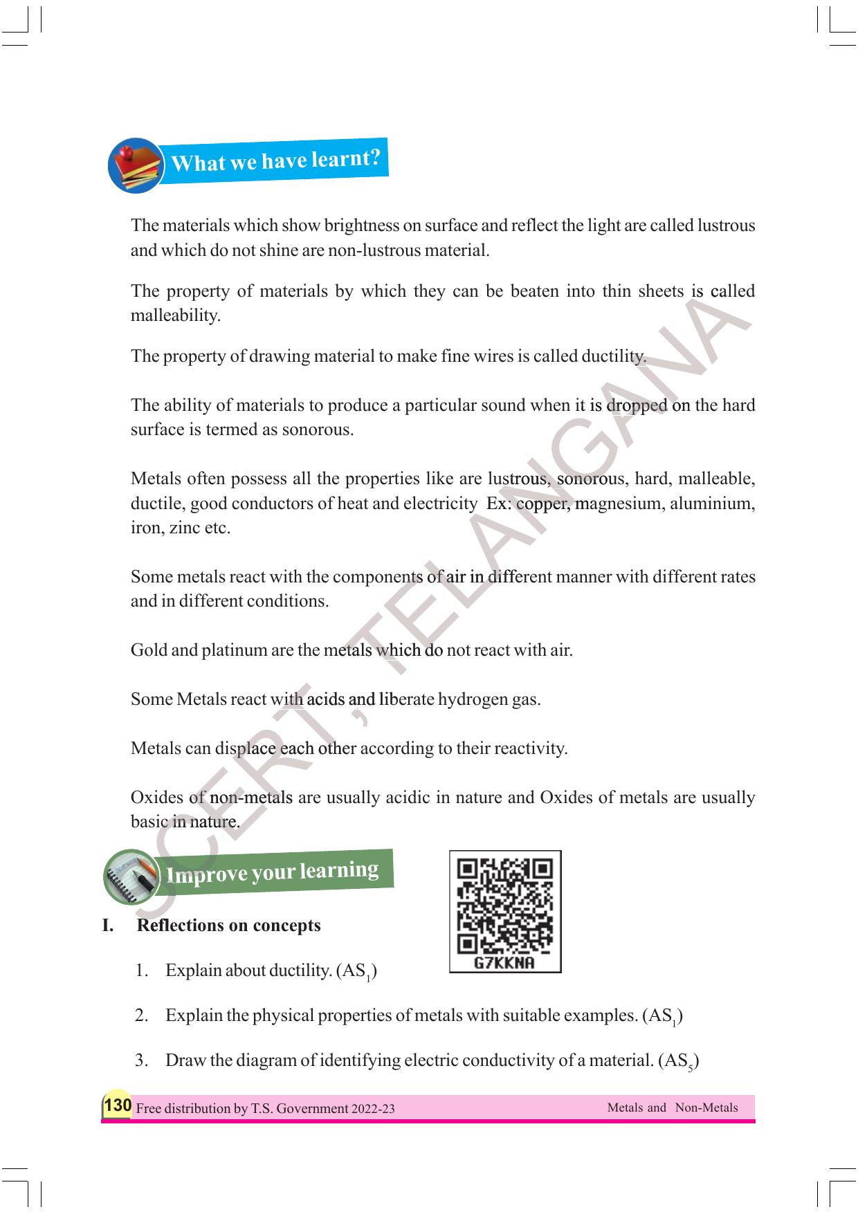 TS SCERT Class 8 Physical Science Part 1 (Telugu Medium) Text Book - Page 150