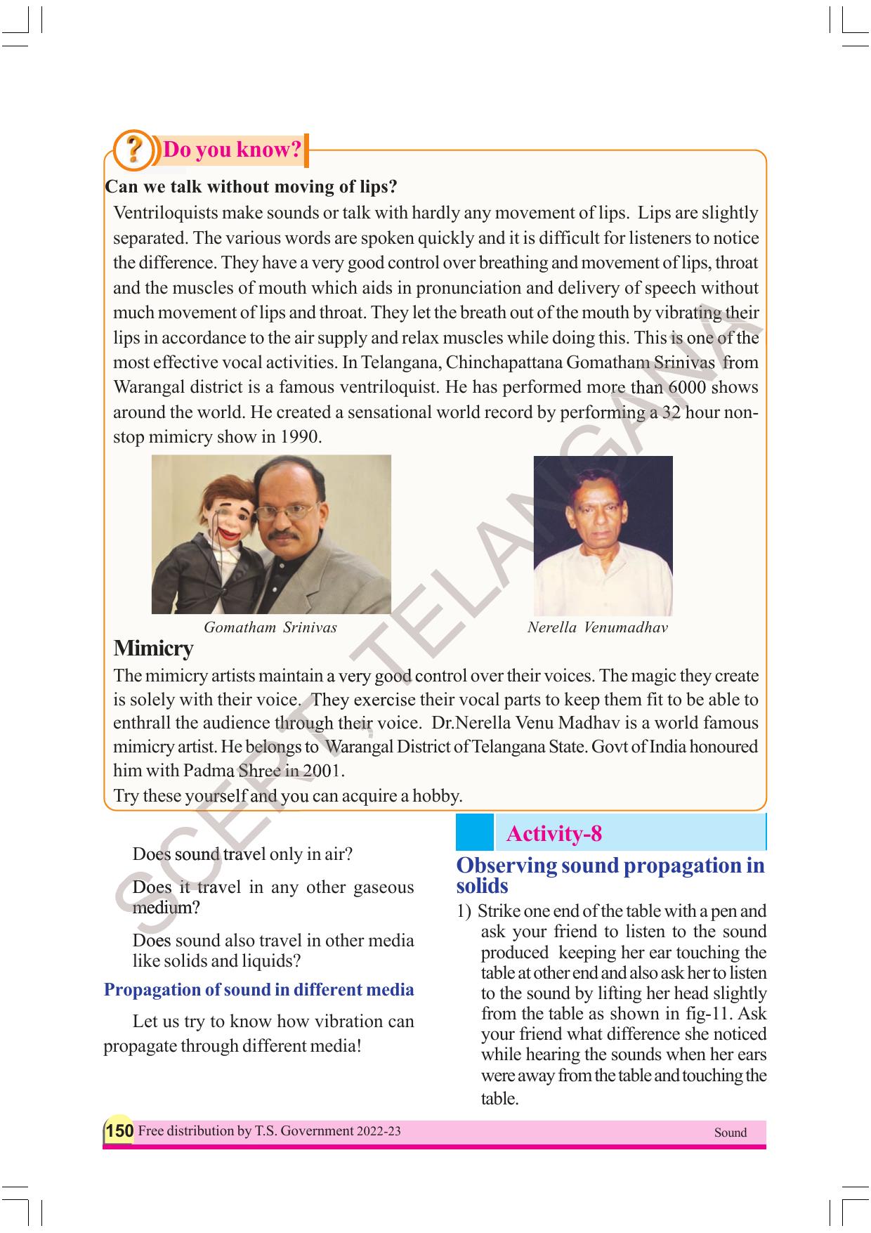 TS SCERT Class 8 Physical Science Part 1 (Telugu Medium) Text Book - Page 170