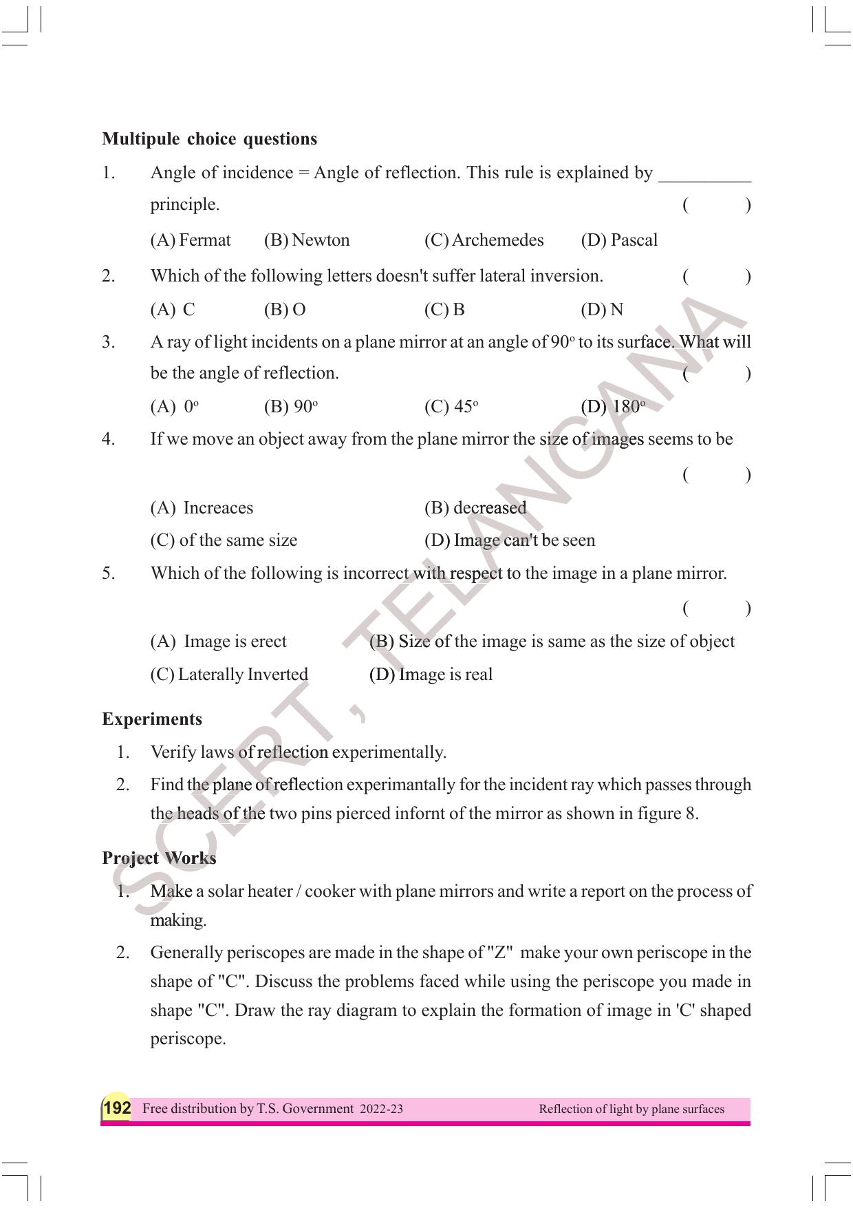 TS SCERT Class 8 Physical Science Part 1 (Telugu Medium) Text Book - Page 212