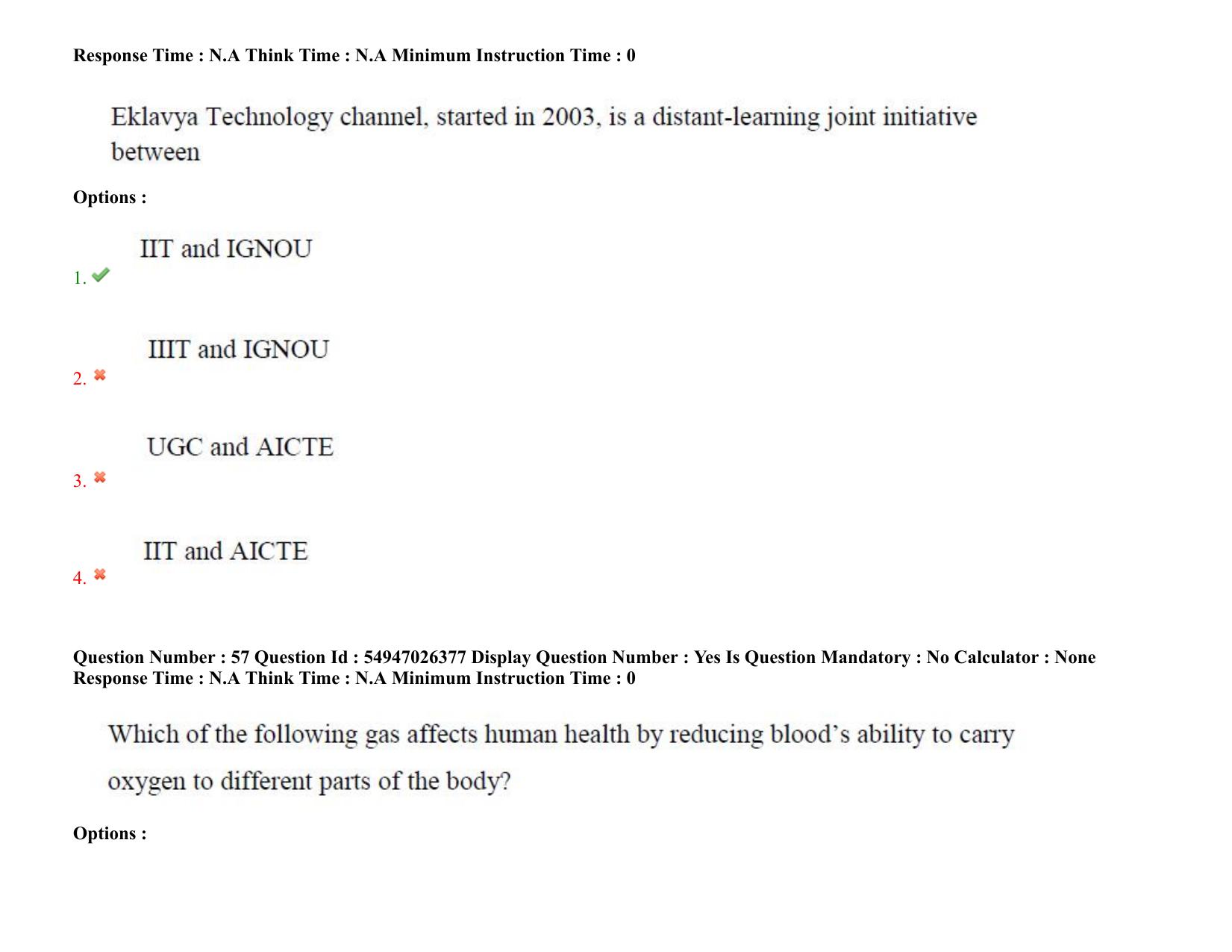 AP RCET 2022: Pharmacy - 18-10-2022 (Tuesday) Session-II: Question Paper With keys - Page 50