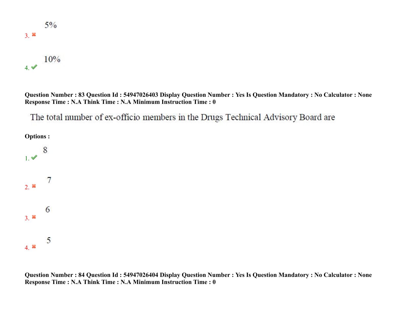 AP RCET 2022: Pharmacy - 18-10-2022 (Tuesday) Session-II: Question Paper With keys - Page 69