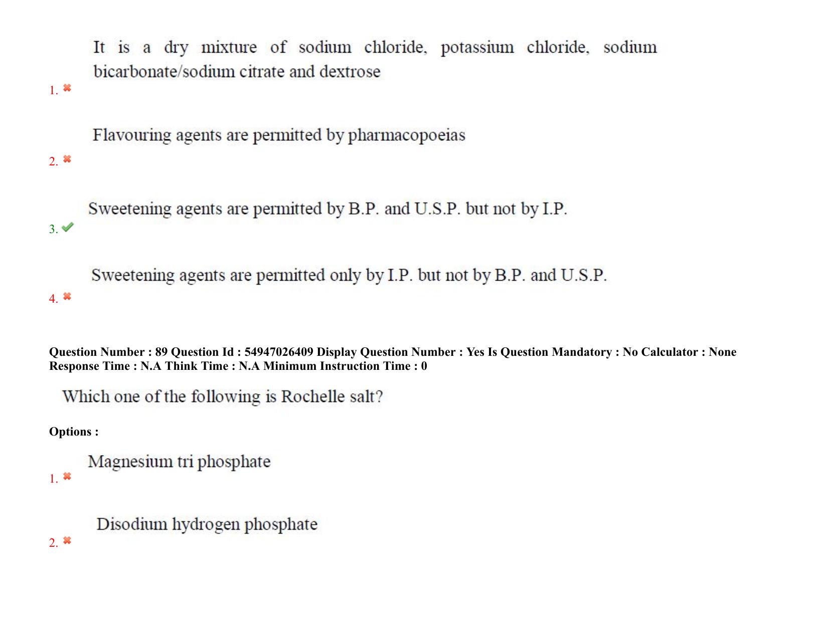AP RCET 2022: Pharmacy - 18-10-2022 (Tuesday) Session-II: Question Paper With keys - Page 73